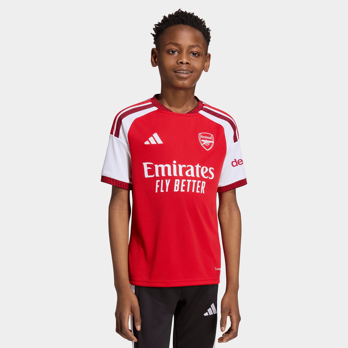 adidas Juniors' Arsenal Home Jersey / Better Scarlet