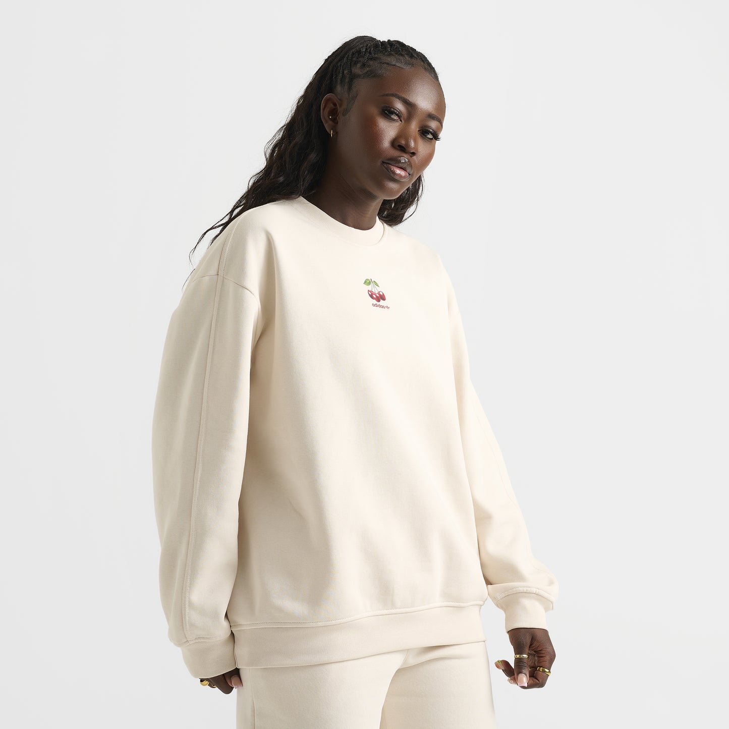 adidas Femme Crewneck Cerise / Blanc Merveilleux
