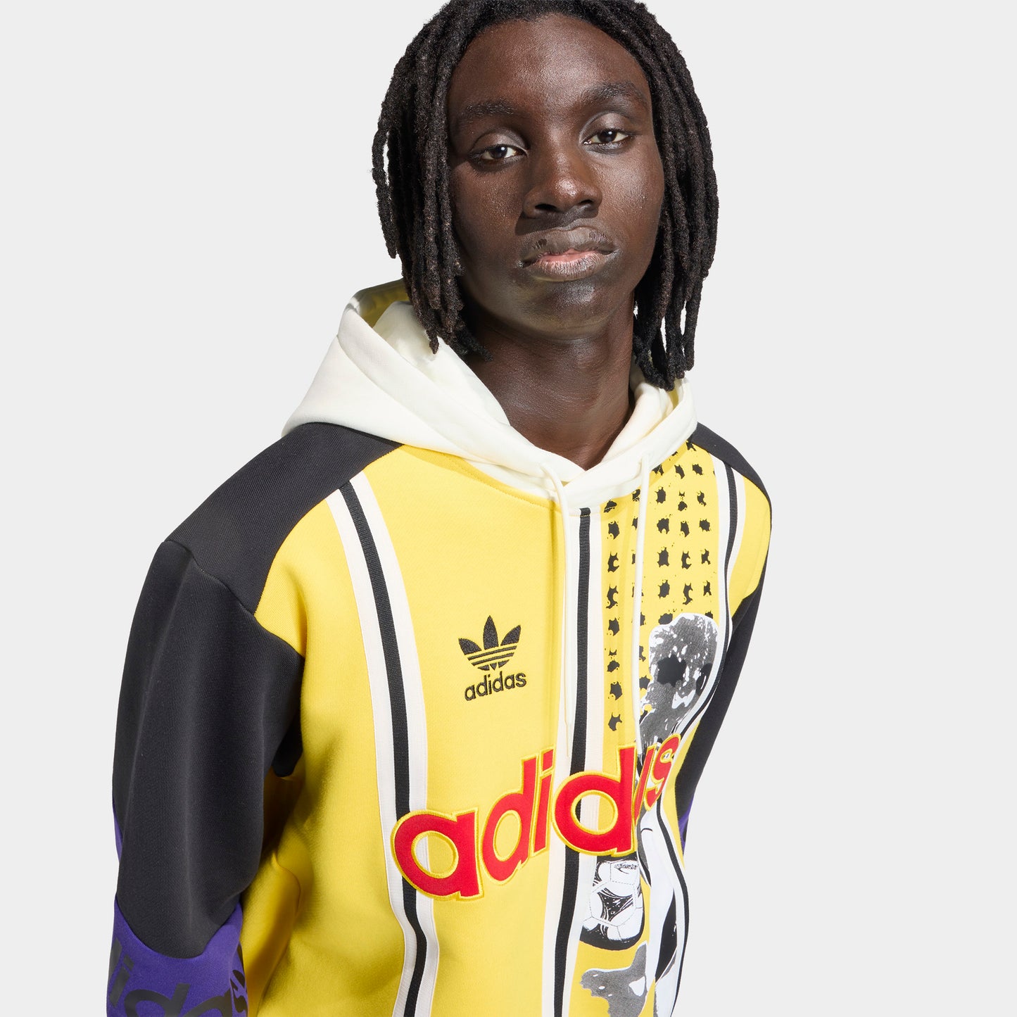 adidas Archive Football Chandail à capuche graphique / Jaune EQT