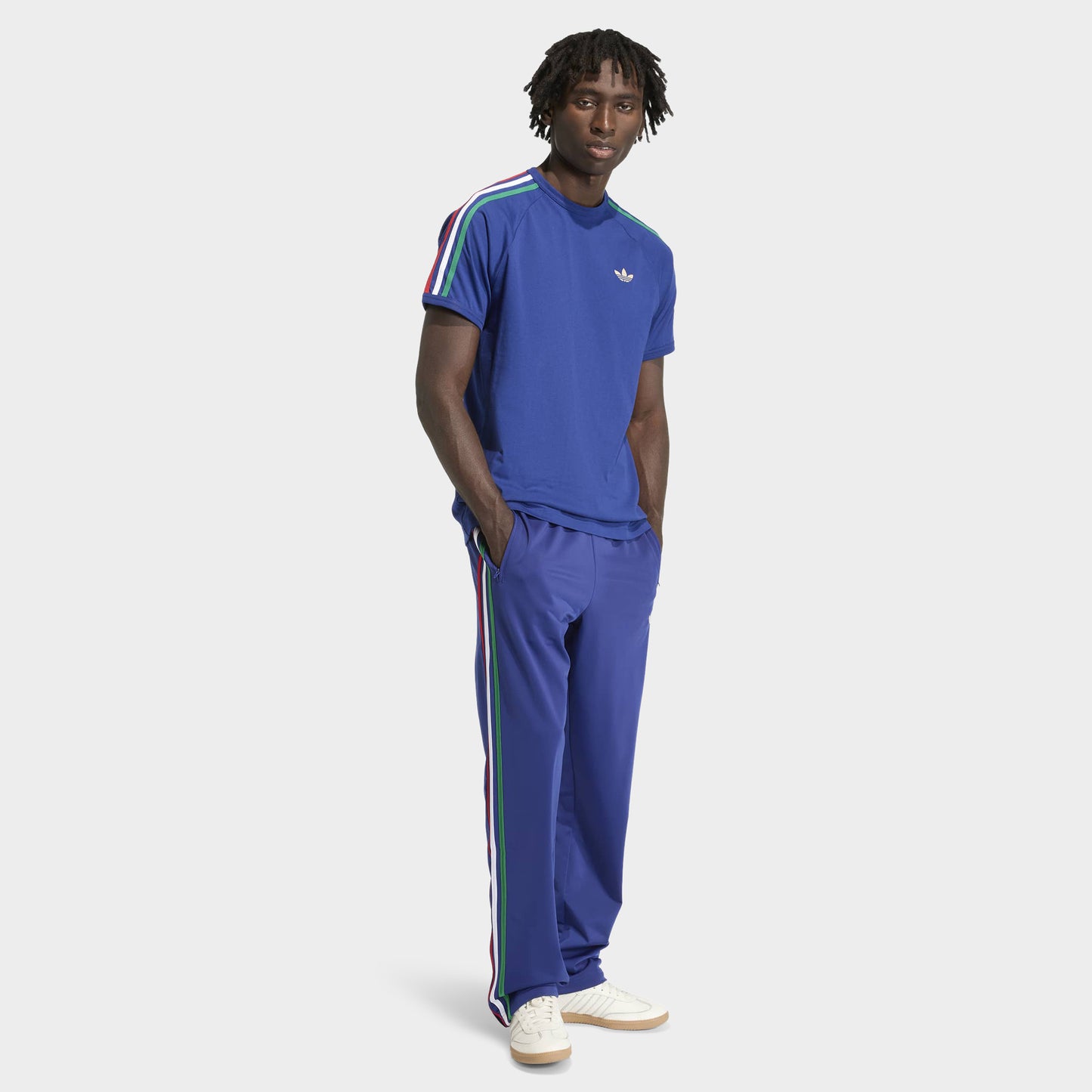 adidas Firebird Pantalon de survêtement Bleu Victoire / Vert Vif Blanc