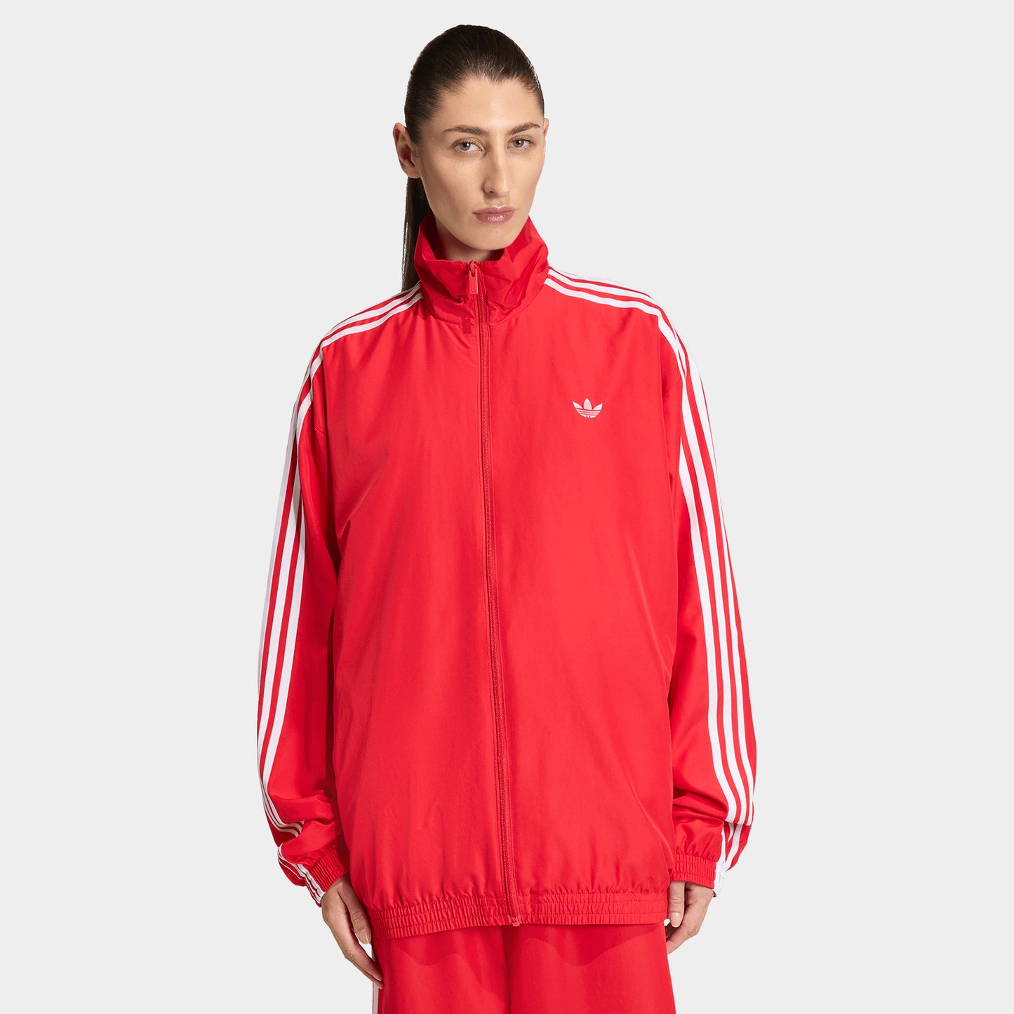 Adidas Femmes Firebird Veste de survêtement / Rouge écarlate