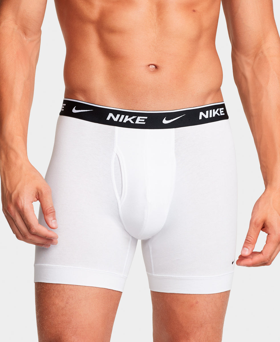 Nike Dri FIT Essential Cotton Stretch With Fly Boxer Brief White