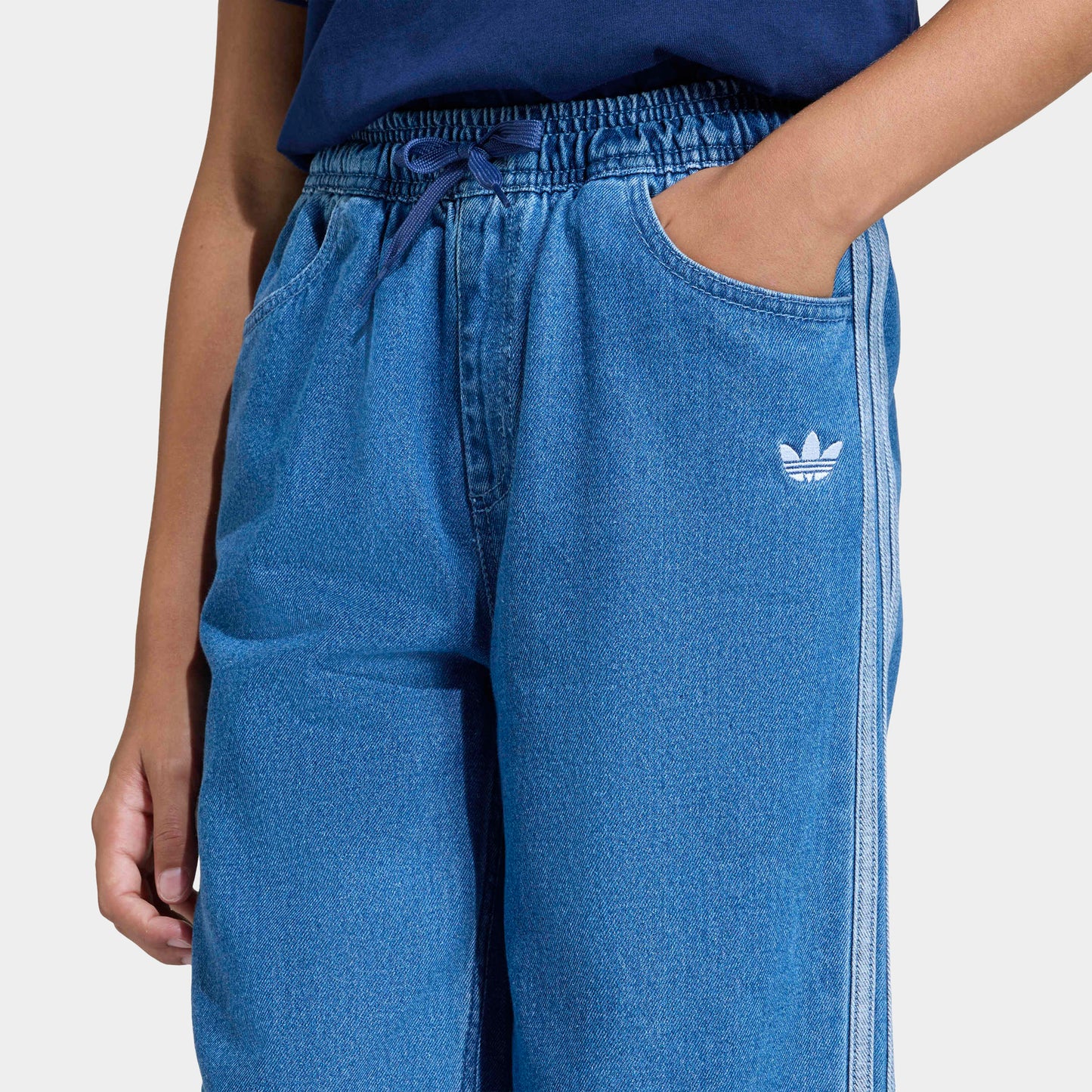 adidas Junior Denim Jambe Large / Med Vintage Wash