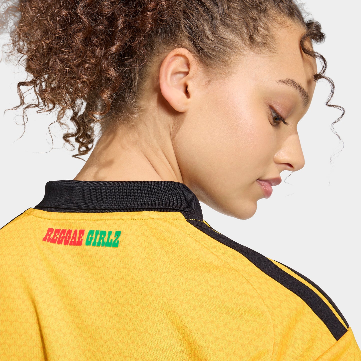 adidas Femmes Jamaica Maillot court / Jaune