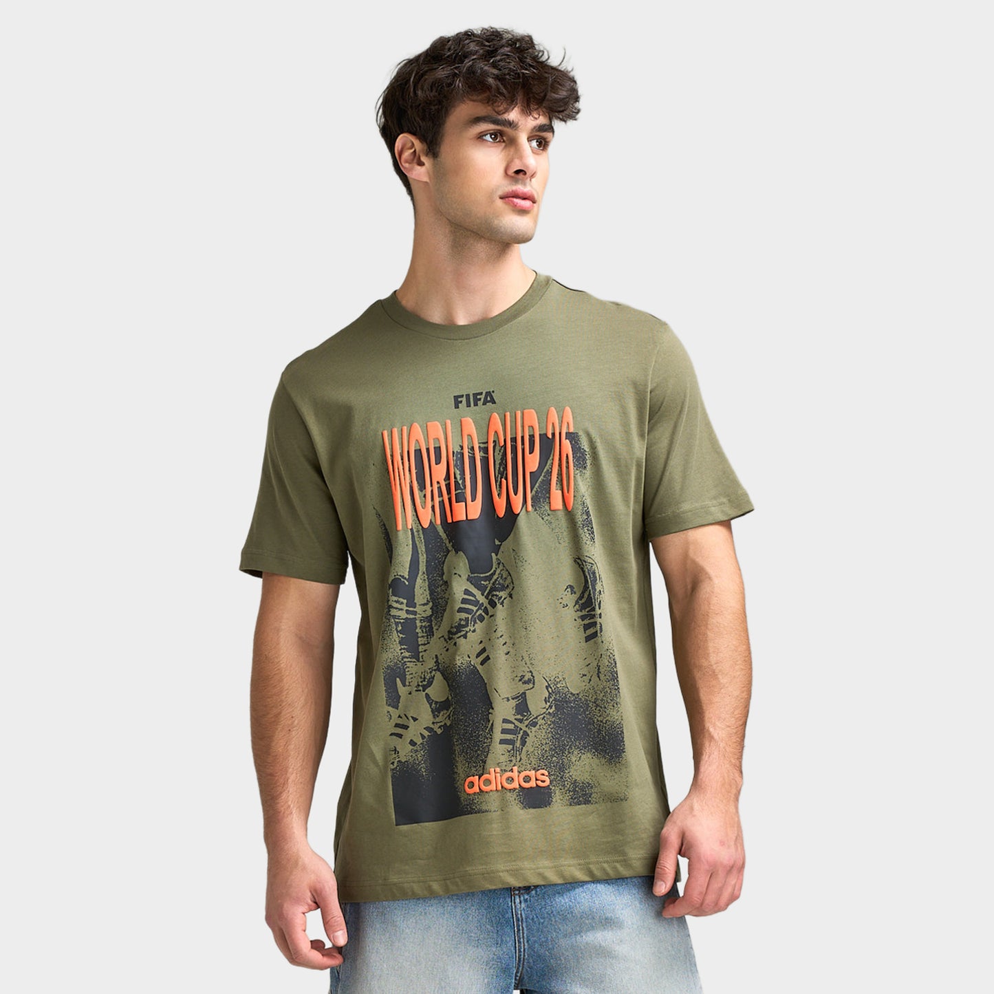 adidas M WC Tour 1 T-shirt / Olive Strata