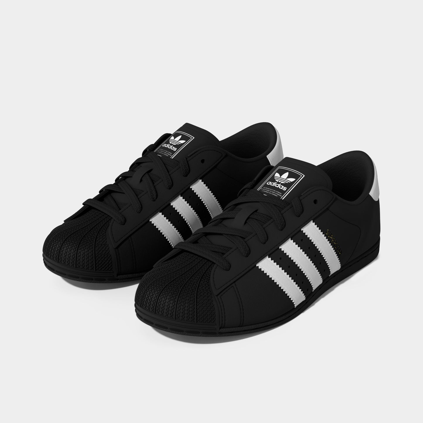 adidas Women's Superstar Lo Pro Core Black / White - Gold Metallic