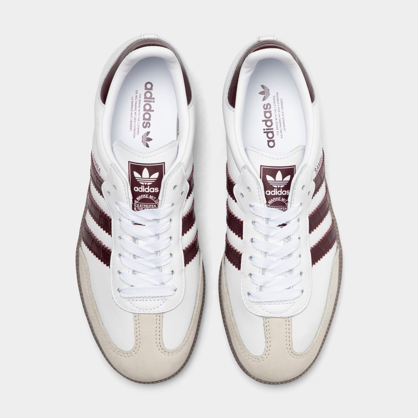 adidas Samba Femme Blanc / Café Métallisé - Gomme
