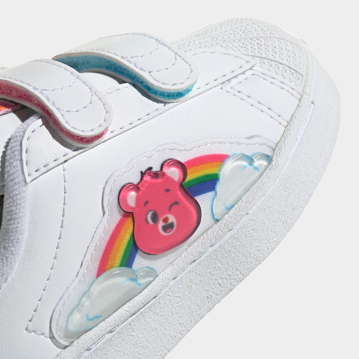 adidas Infants' Care Bears Superstar LED Lights Comfort Closure White / Lucid Pink - Bliss Pink
