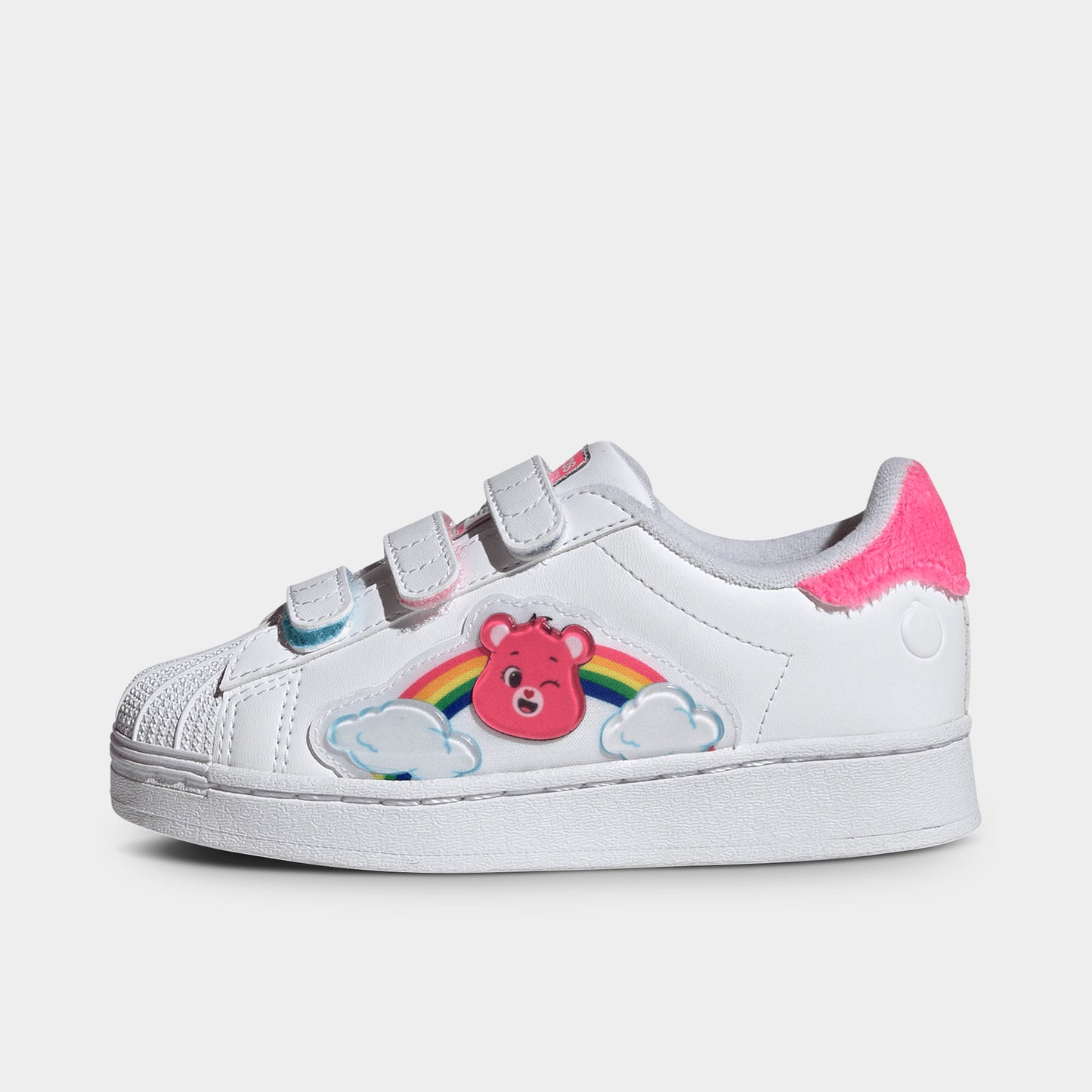 adidas Children's Care Bears Superstar LED Lights Comfort Closure White / Lucid Pink - Bliss Pink