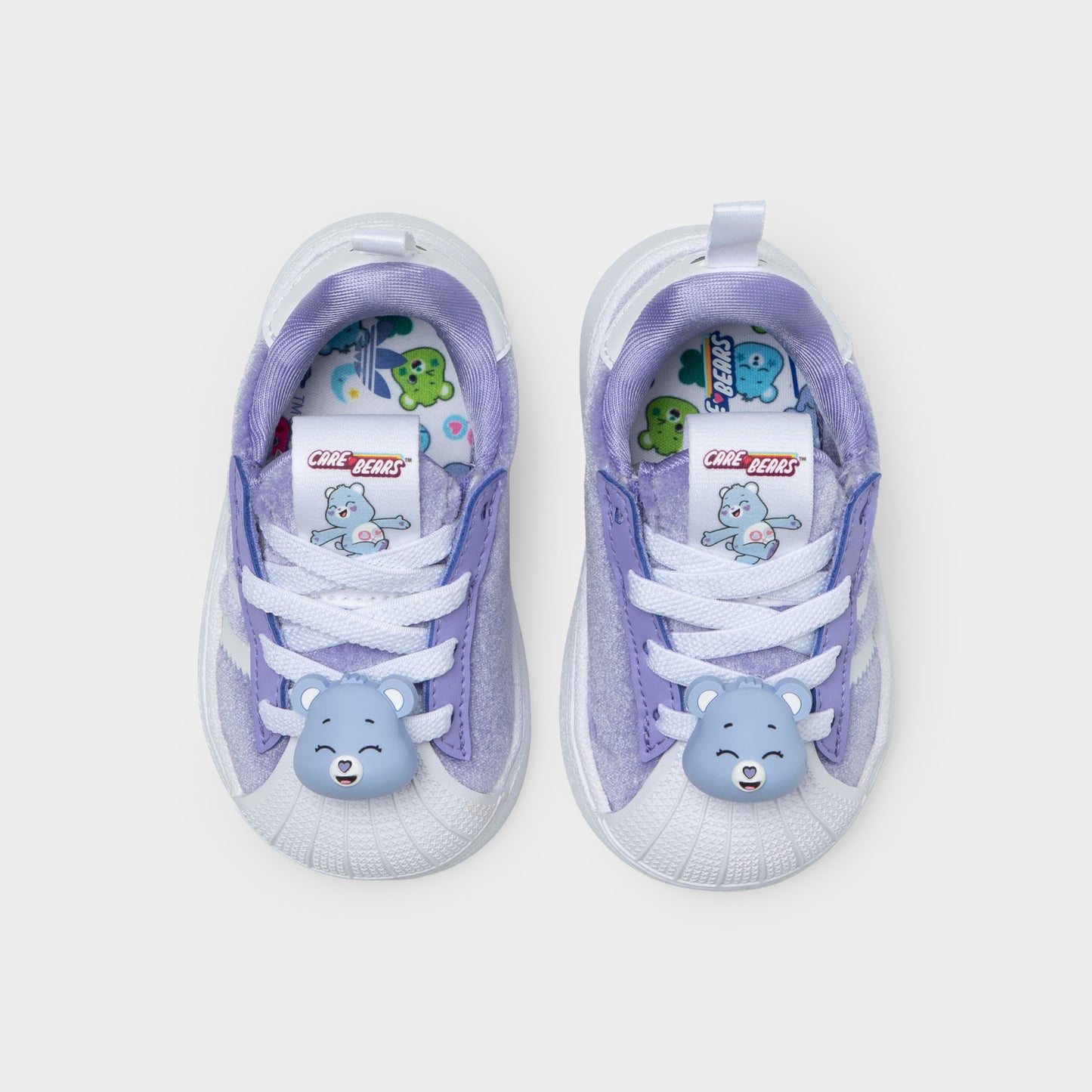 adidas Bébés Care Bears Superstar Quickon Violet clair / Blanc - Noir de base