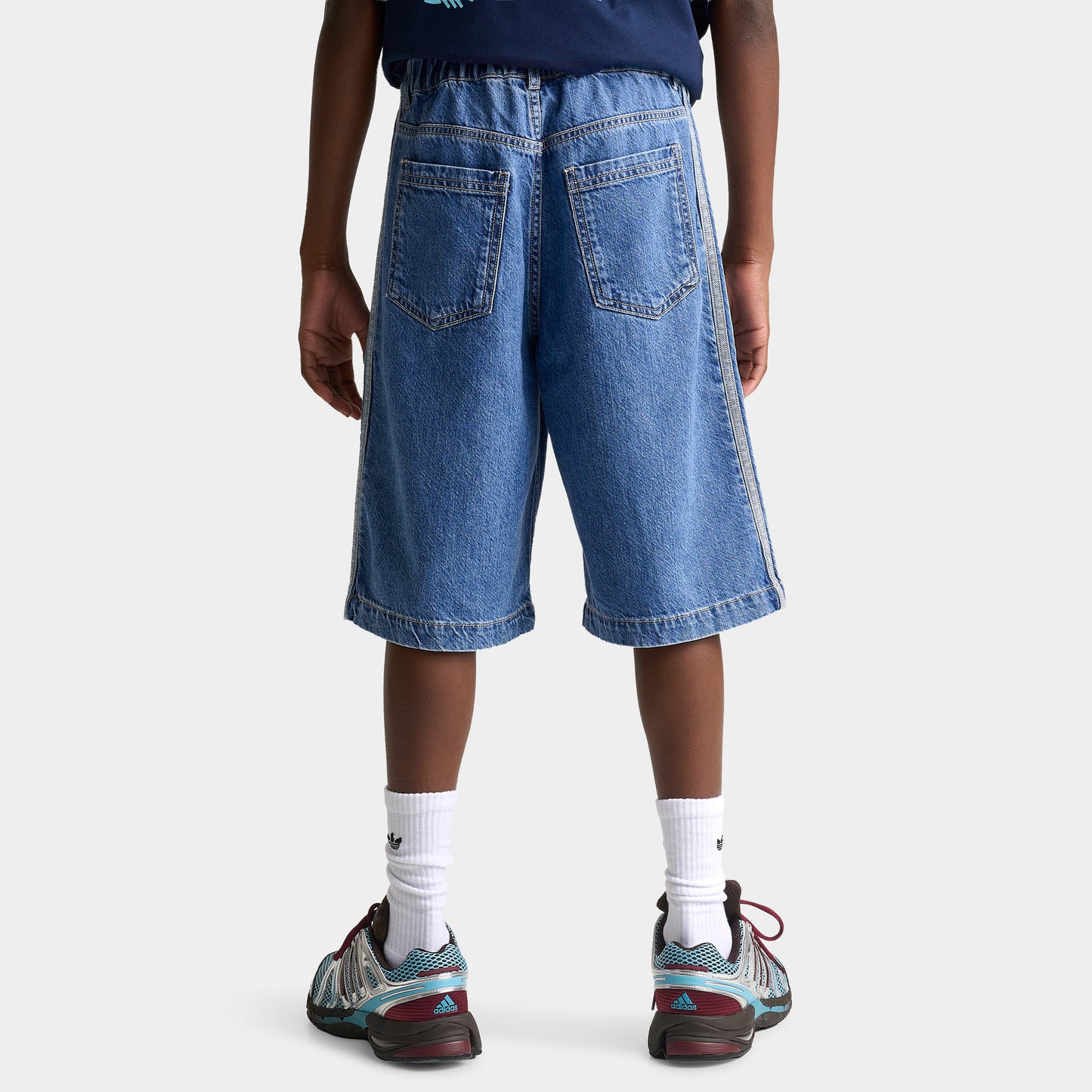 adidas Juniors' Denim Shorts / Vintage Blue