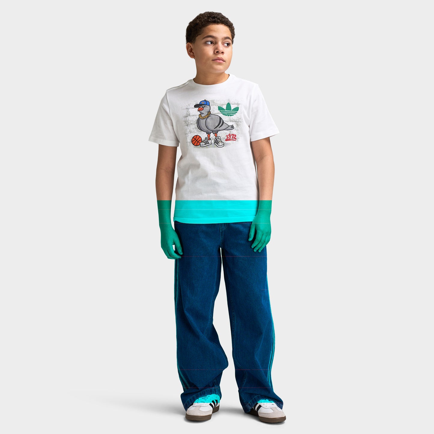 adidas Juniors' Sport Tee / White