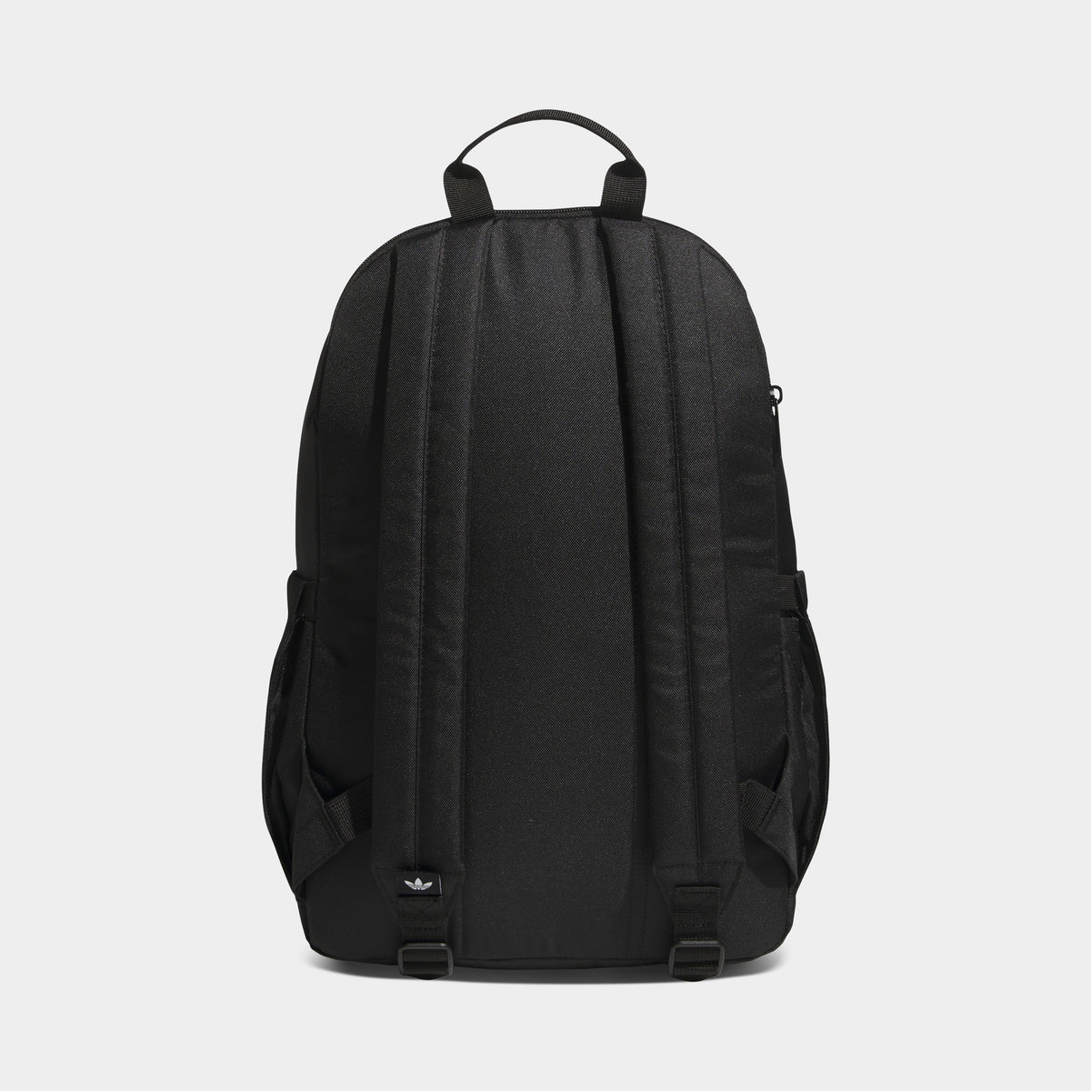 adidas Premise 2.0 Backpack. Back view of black backpack showing padded shoulder straps, back panel and top carry handle.