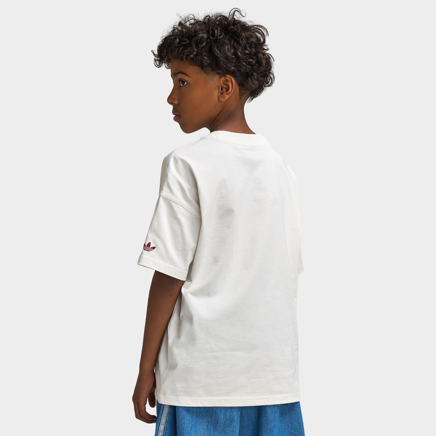 adidas Juniors Foodcart Coupe Ample T-shirt / Blanc Nuage