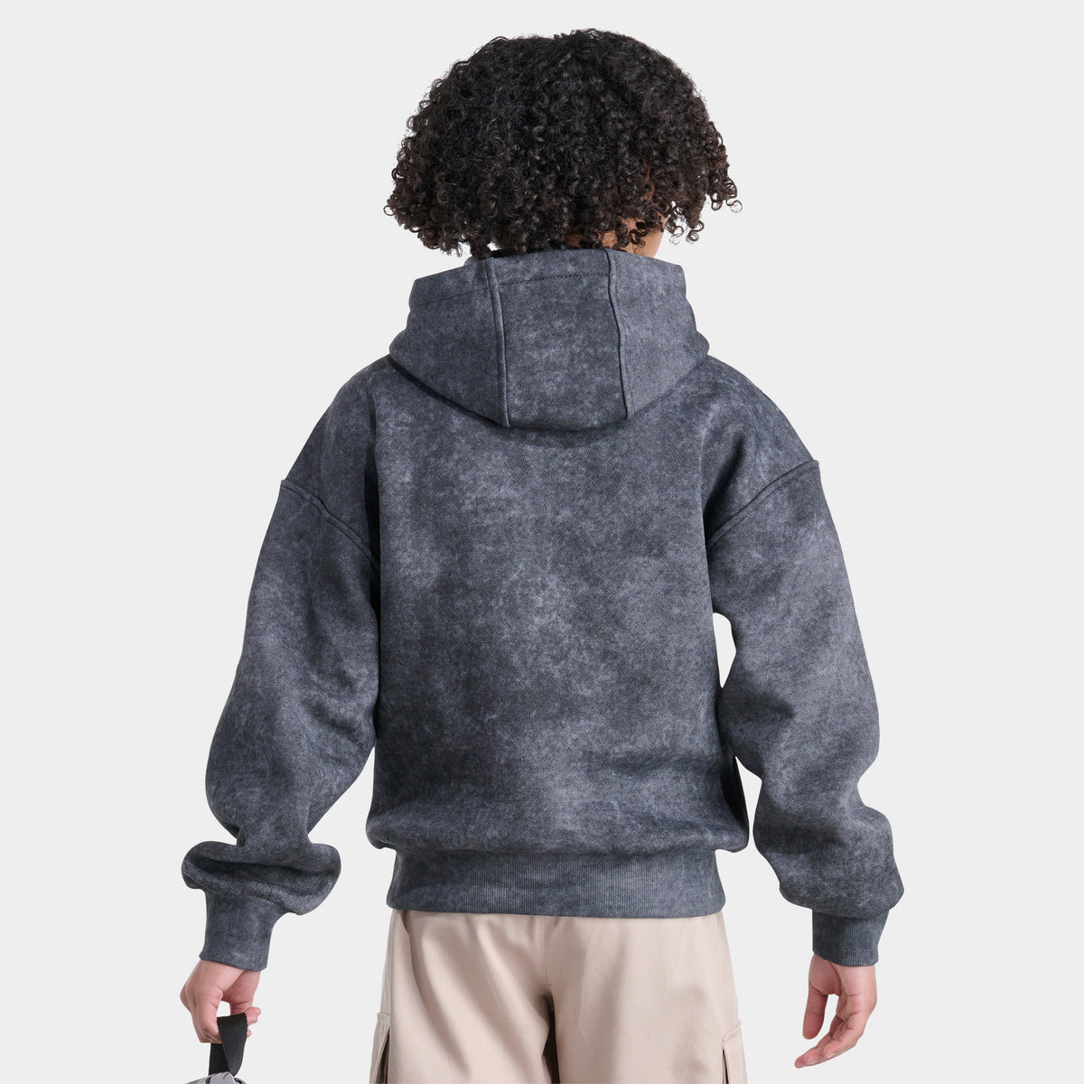 adidas Juniors' Trefoil Wash Hoodie / Carbon