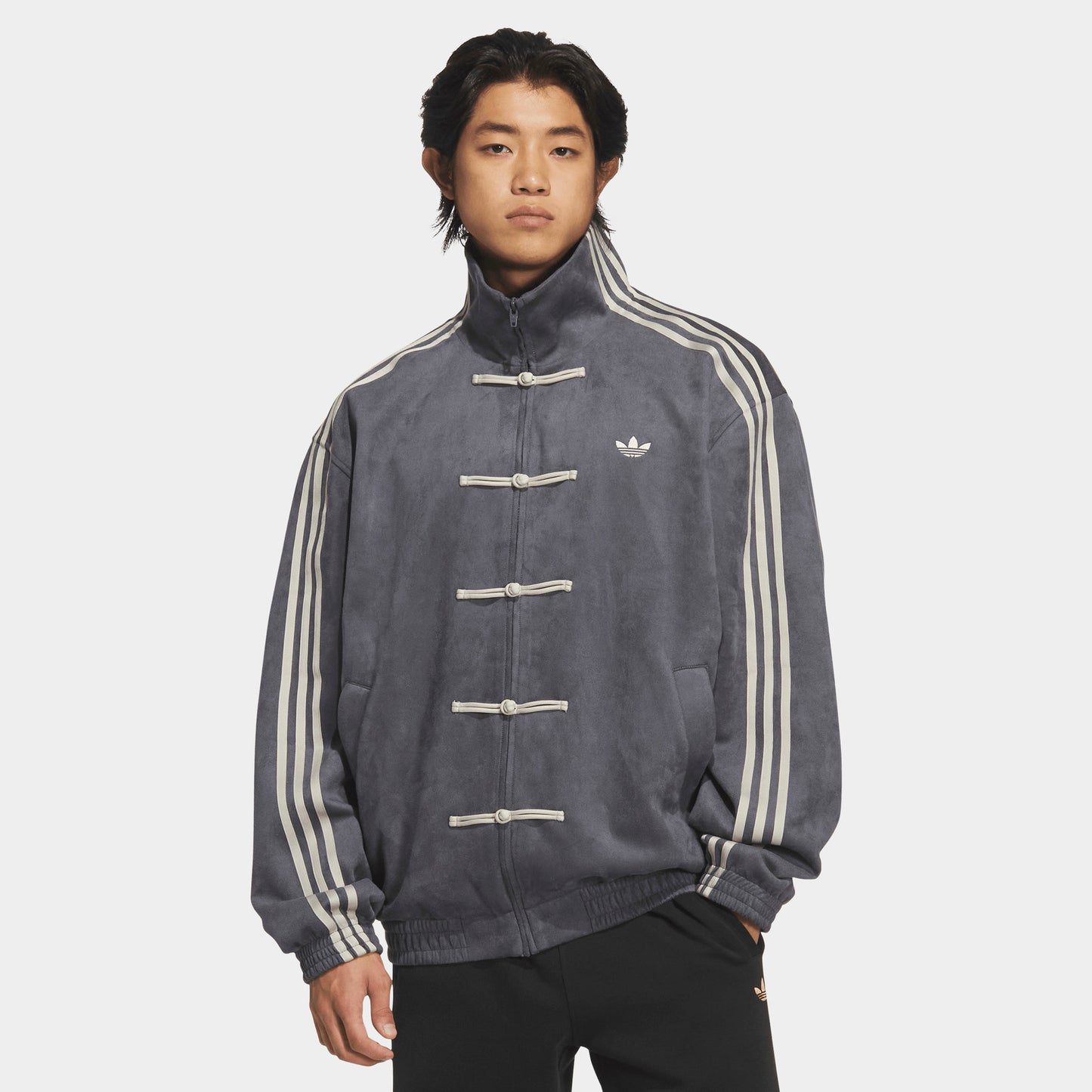 adidas Veste Tang pour le Nouvel An chinois pour femmes Gris doux / Six