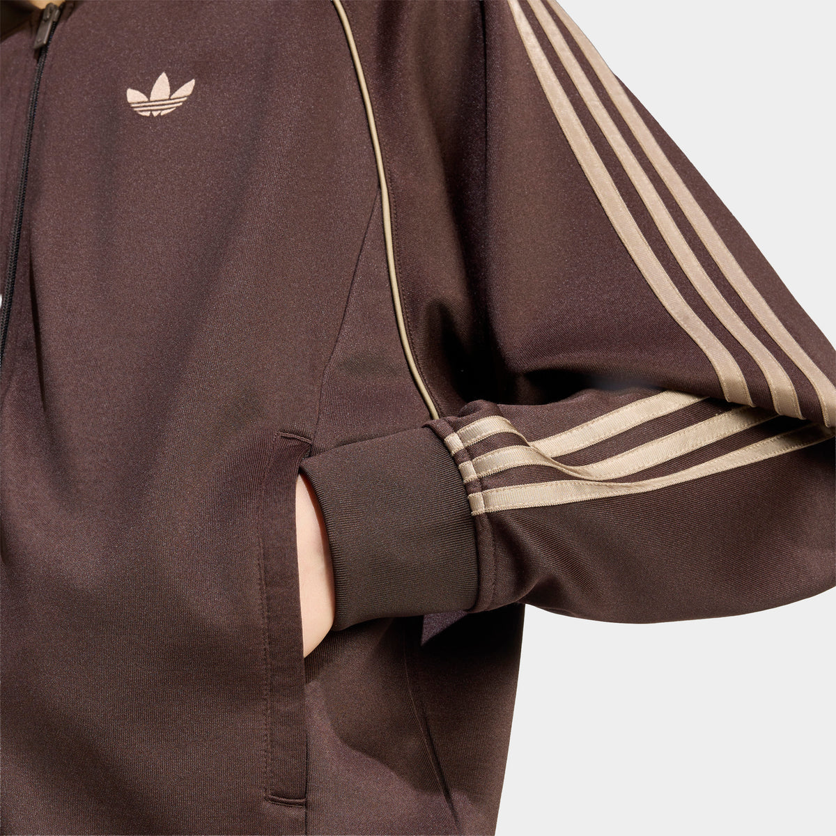 adidas SST Veste de survêtement ample Adicolor Classics / Café Aurora