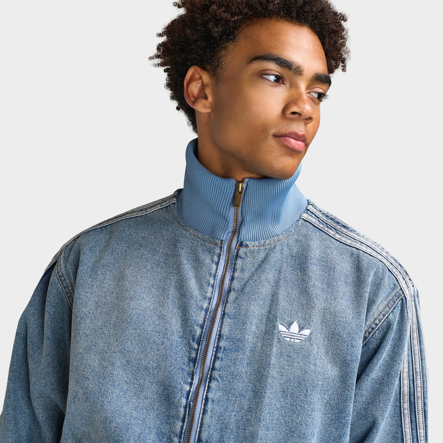 adidas Firebird Adicolor Track Top / Worn Blue Denim