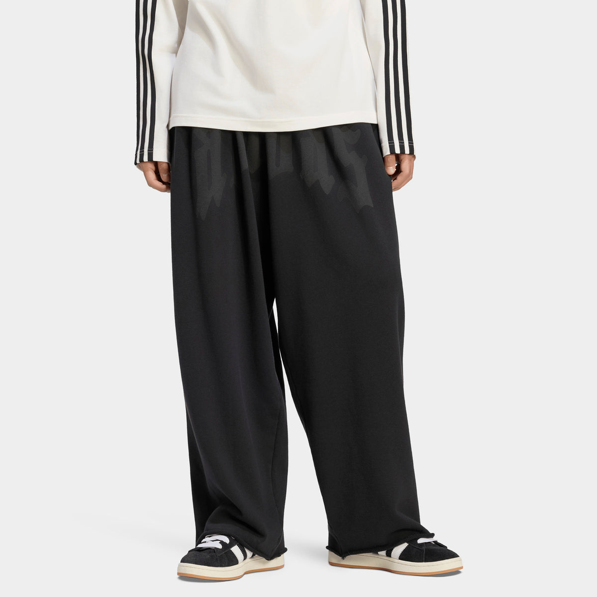 adidas Wide Leg Sweatpants / Black