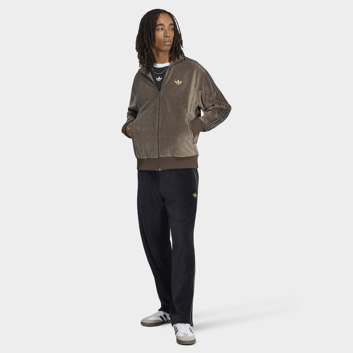 adidas Firebird Velour Track Top / Branch