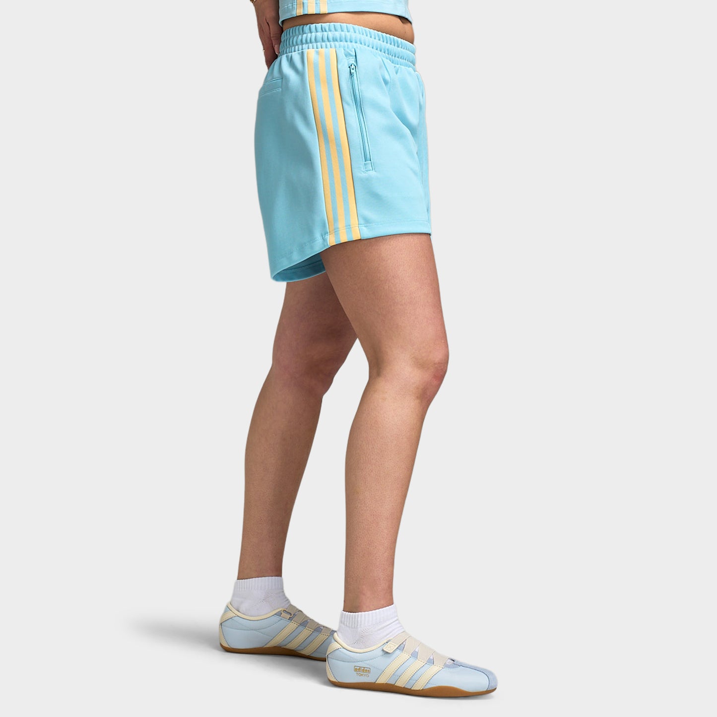 adidas Women's Classic L Short Icey Blue / Orange Tint