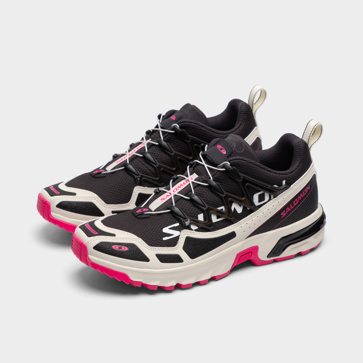 国内送 Salomon☆ACS+Heritage Pack Black/Vanilla Ice/Pink Glo Salomon Unisex ACS + Heritage Pack Black / Vanilla Ice