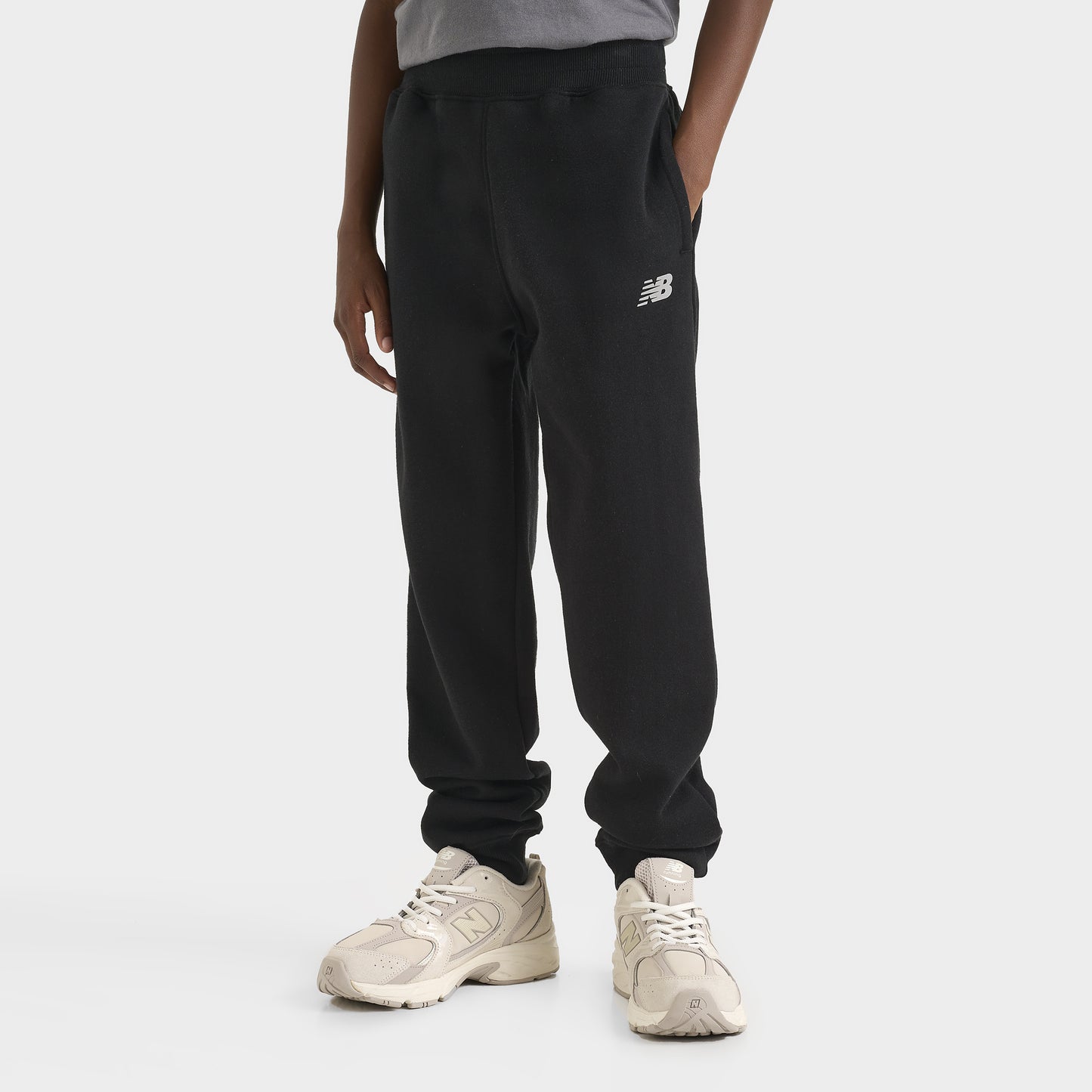 New Balance Junior Boys' Small Logo Jogger Black