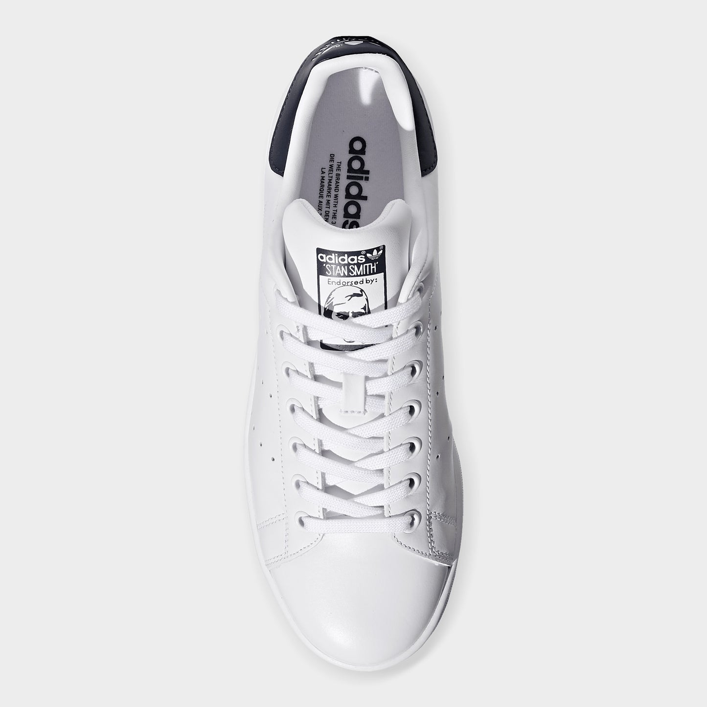 adidas Stan Smith Blanc / Blanc - Bleu marine