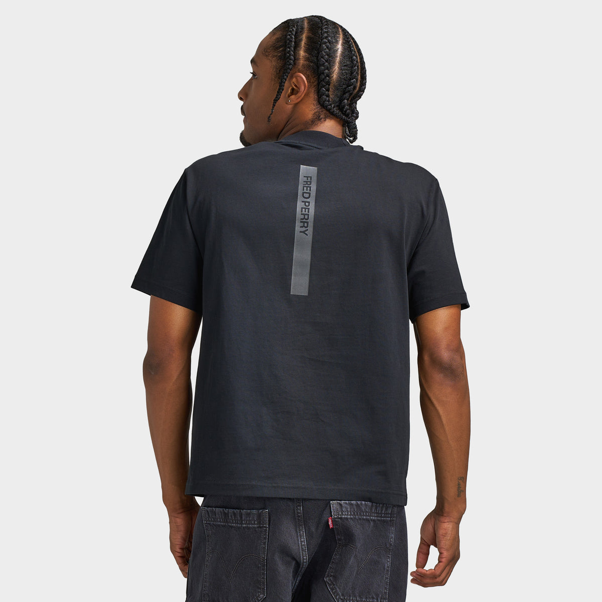 Fred Perry T-shirt Imprimé Réfléchissant / Noir