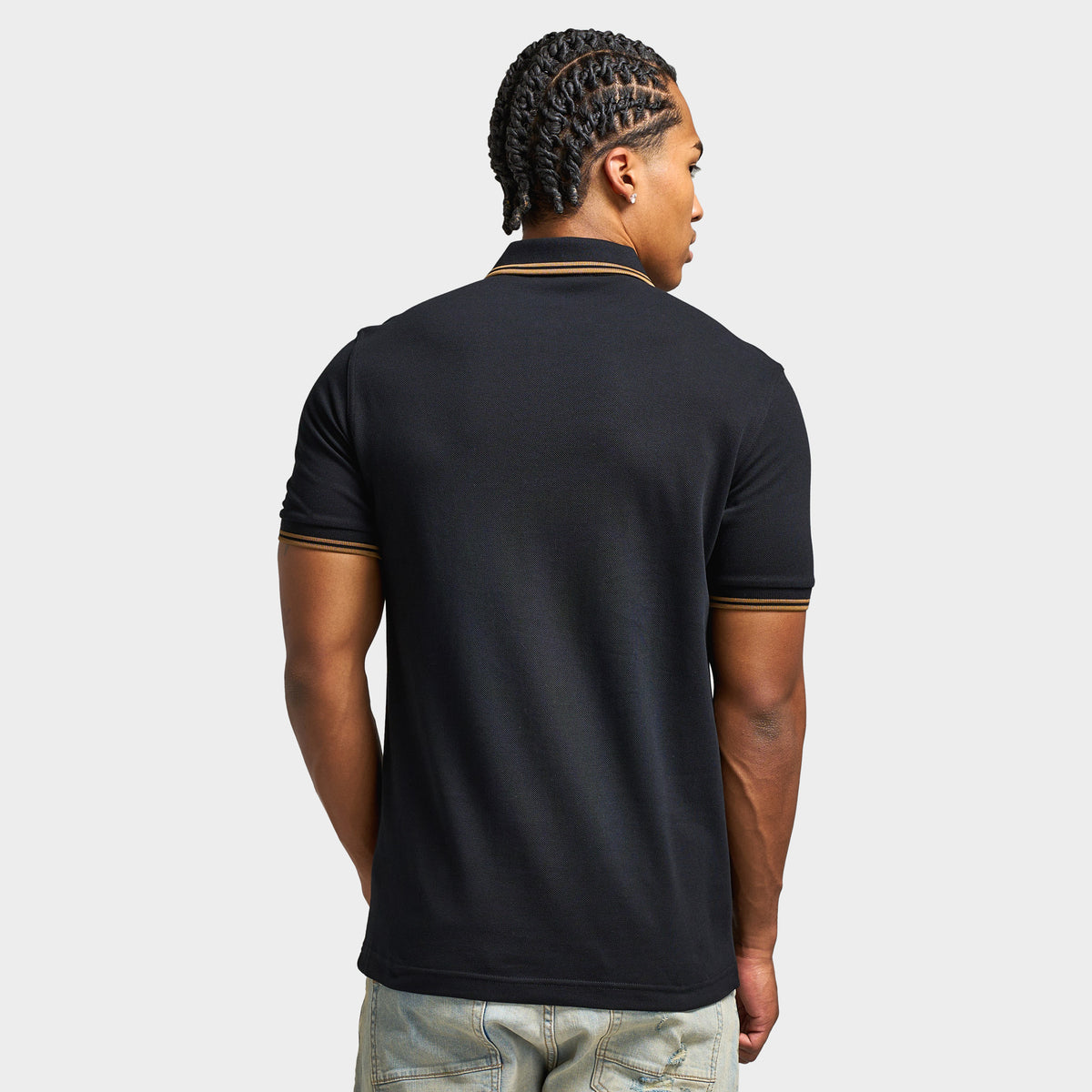 Fred Perry Twin Tipped T-Shirt Black / Shaded Stone