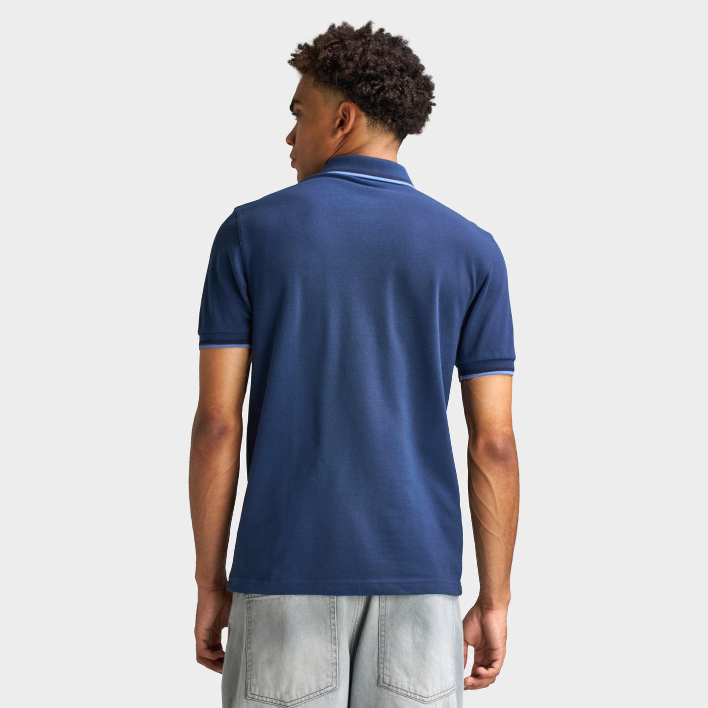 Fred Perry polo à double pointe Bleu Ace / Marine