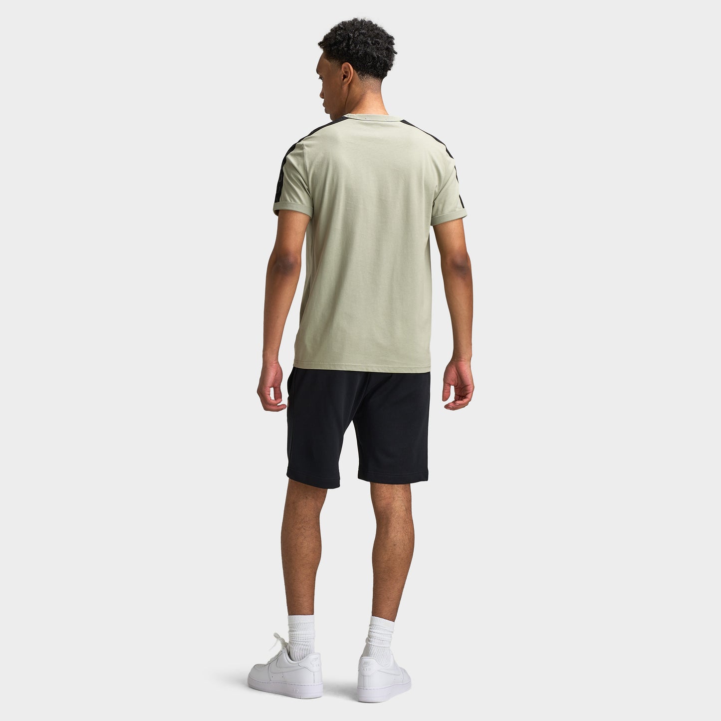 Fred Perry Contrast Tape Ringer Shirt / Seagrass