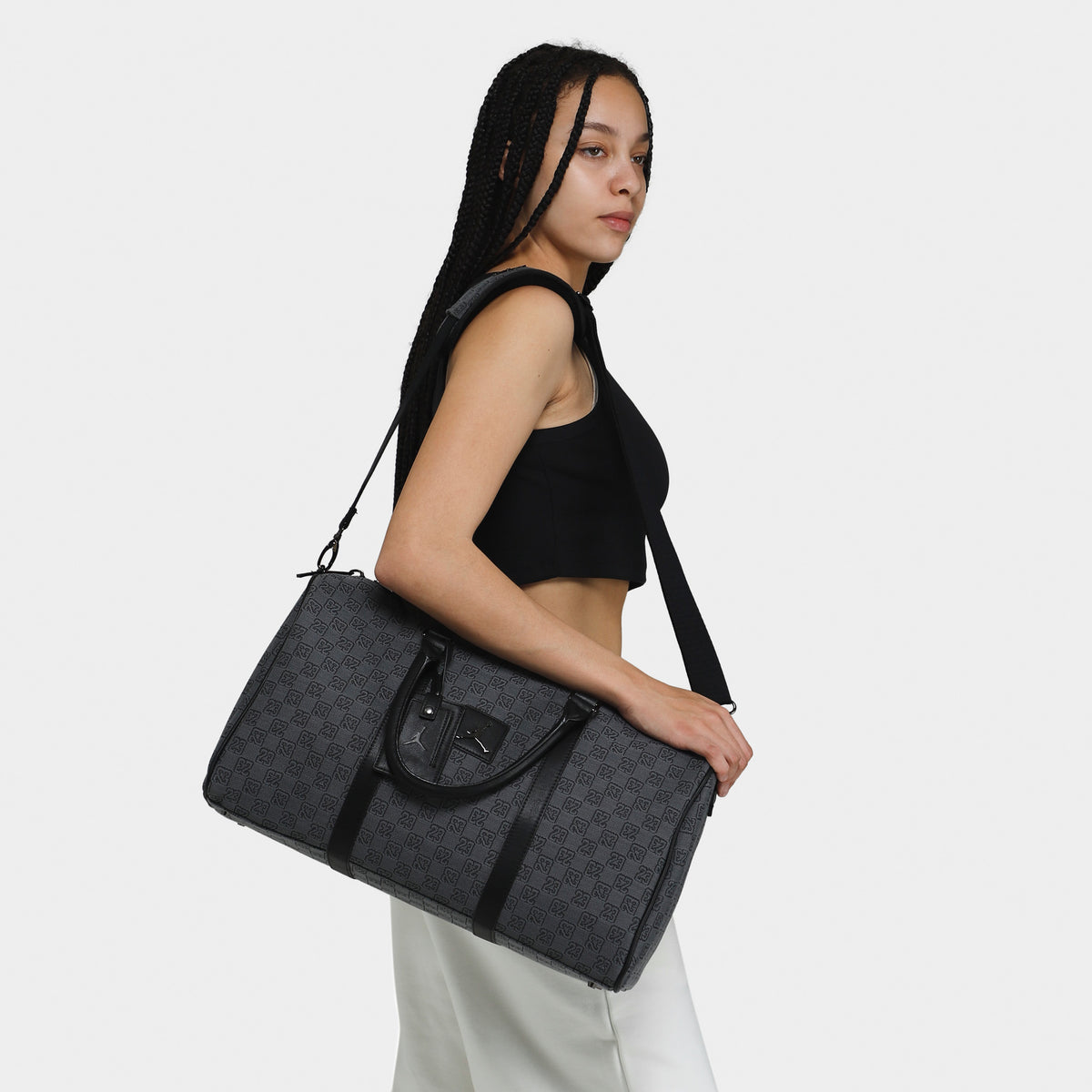 新品 Jordan Brand Monogram Duffle Bag Grey-