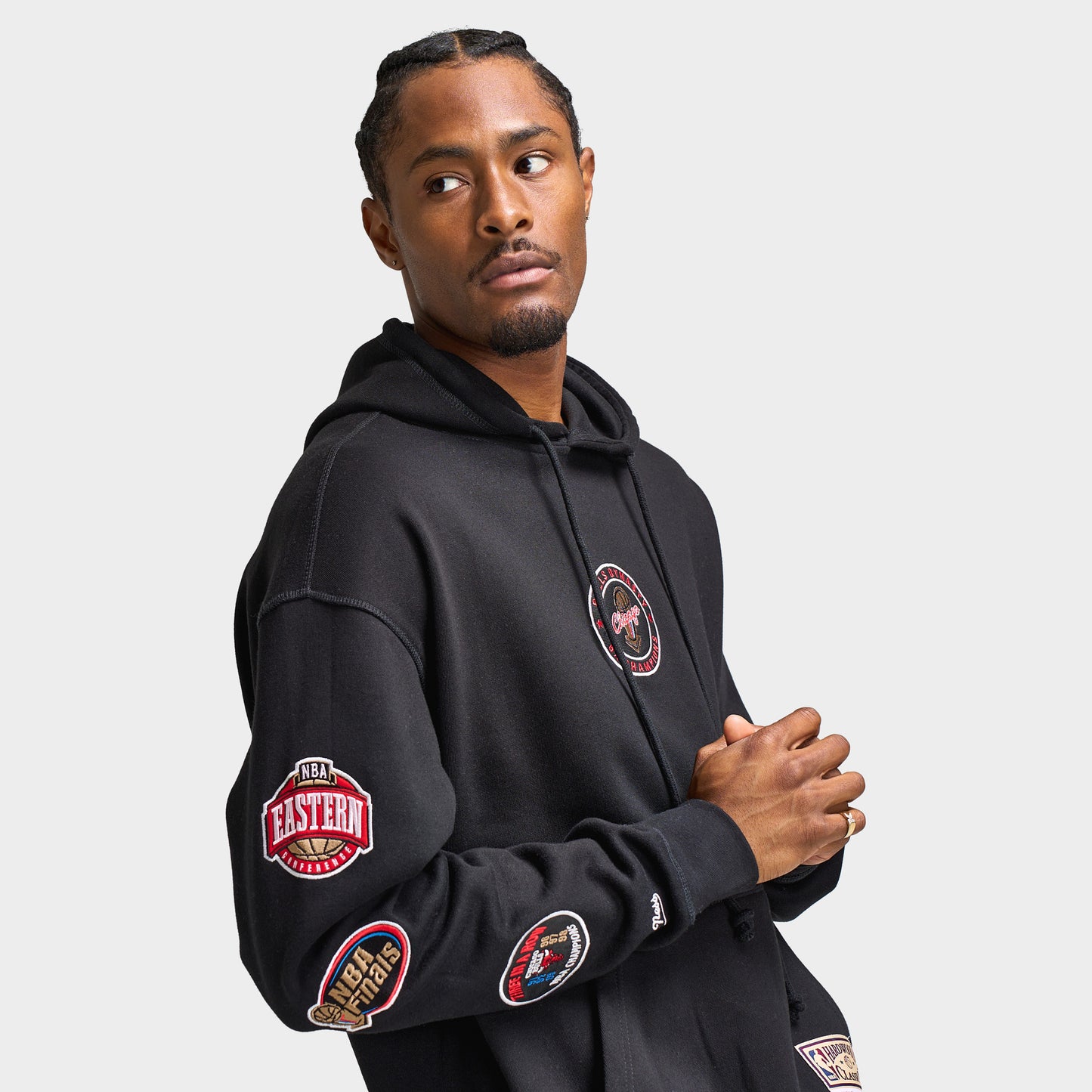 Mitchell & Ness Chicago Bulls Hoodie / Faded Black