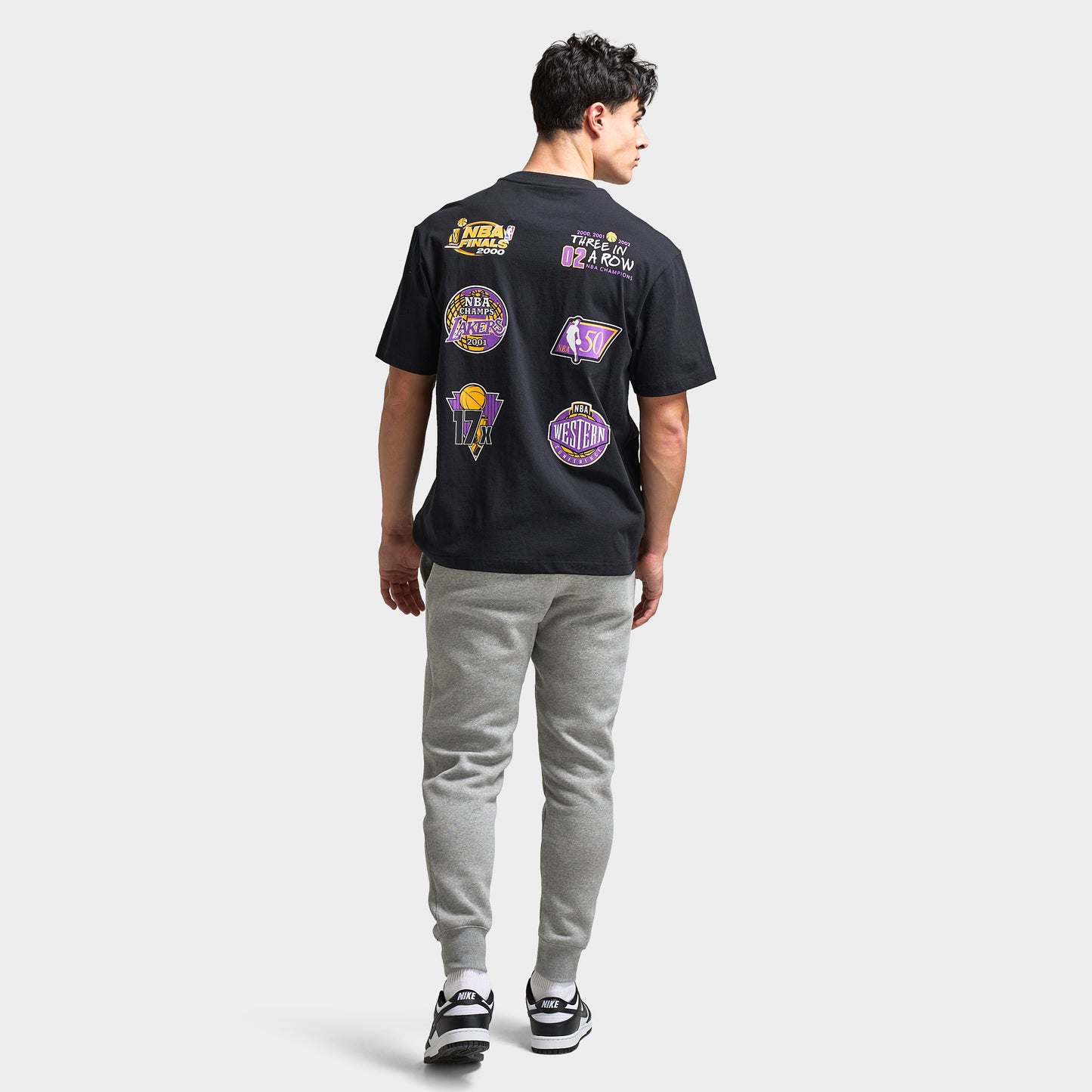 Mitchell & Ness LA Lakers Multi Logo T-Shirt / Black