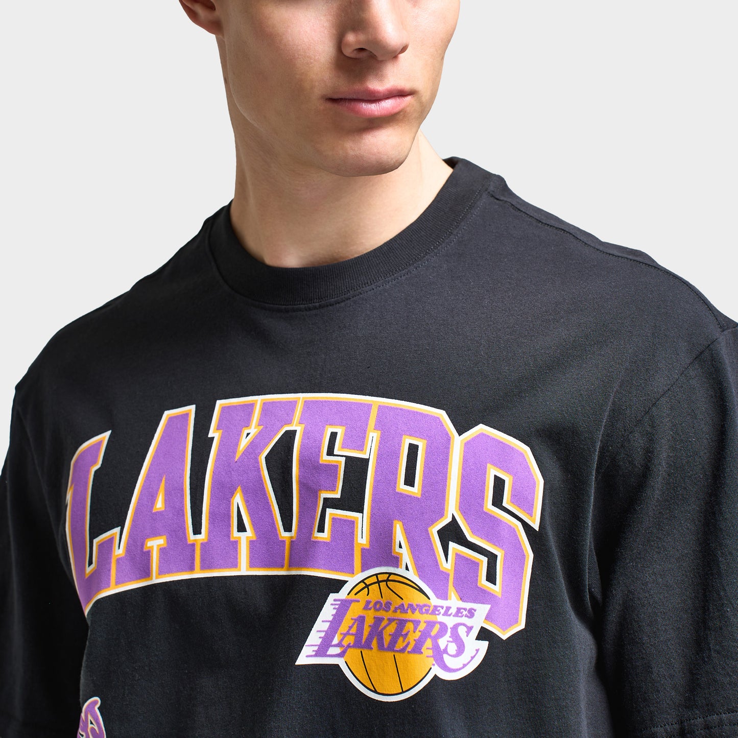 Mitchell & Ness LA Lakers Multi Logo T-Shirt / Black
