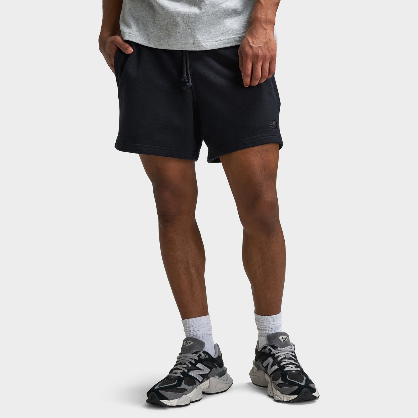 New Balance Athletics French Terry 5" Shorts / Black