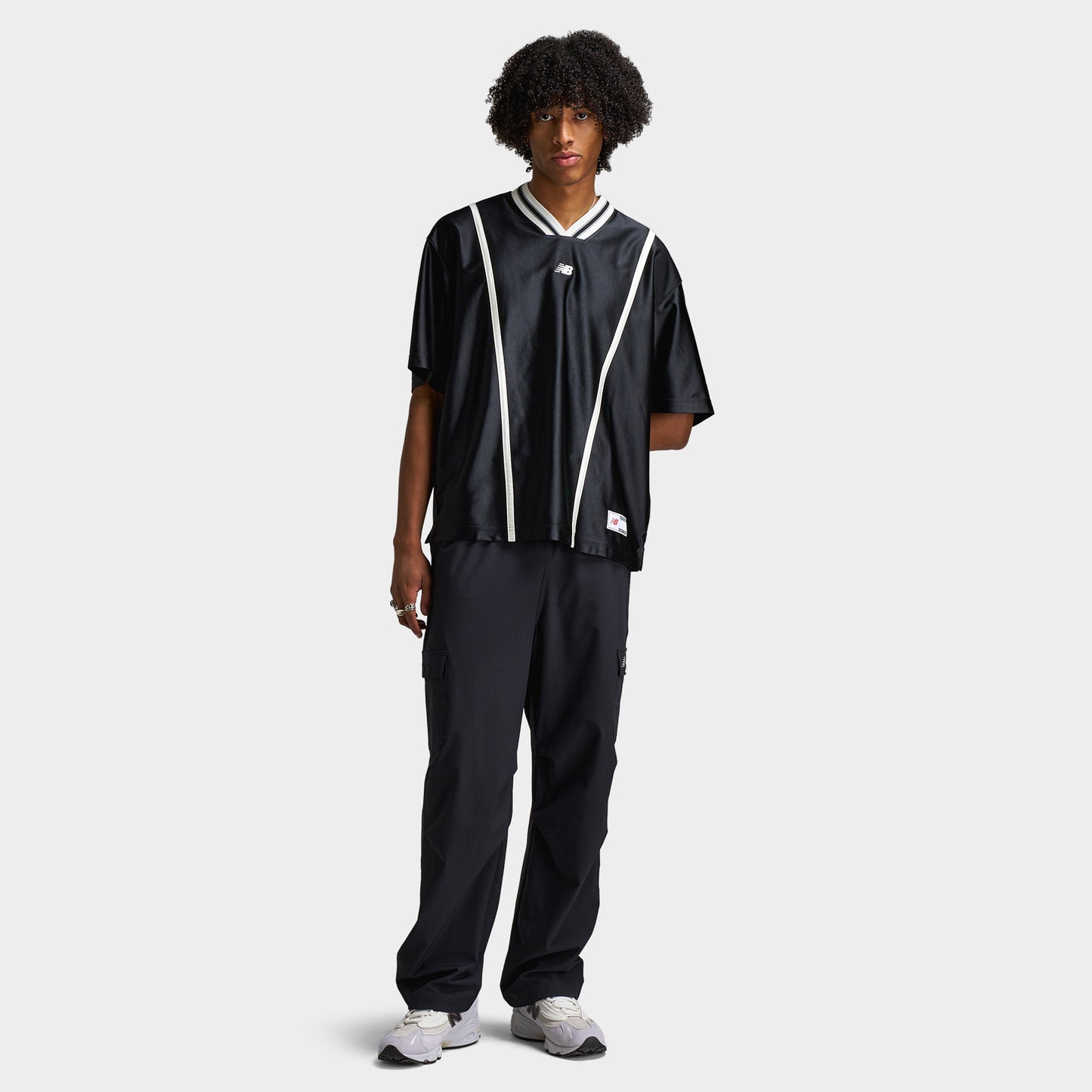 New Balance Hoops Short Sleeve Shooting Top / Black