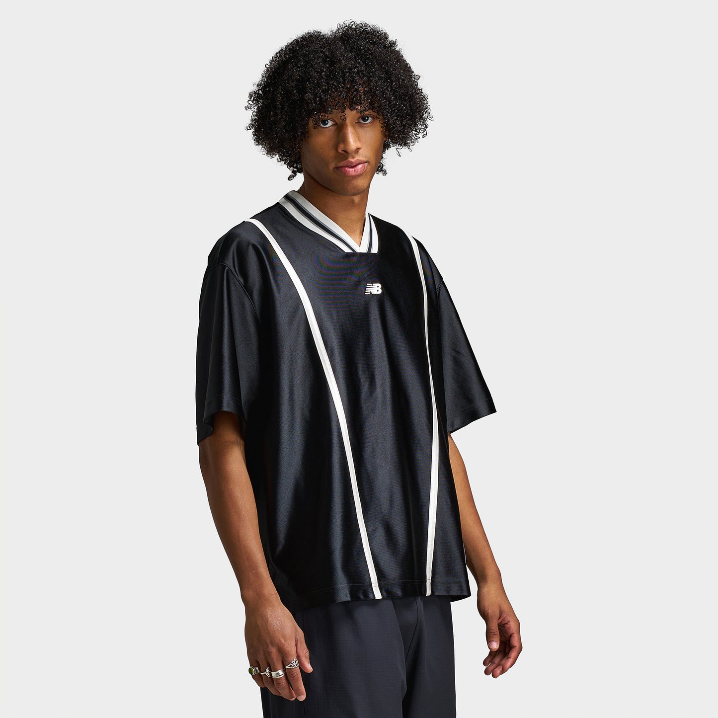 New Balance Hoops Short Sleeve Shooting Top / Black