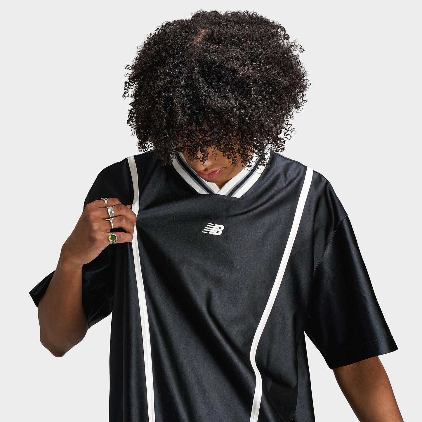 New Balance Hoops Short Sleeve Shooting Top / Black