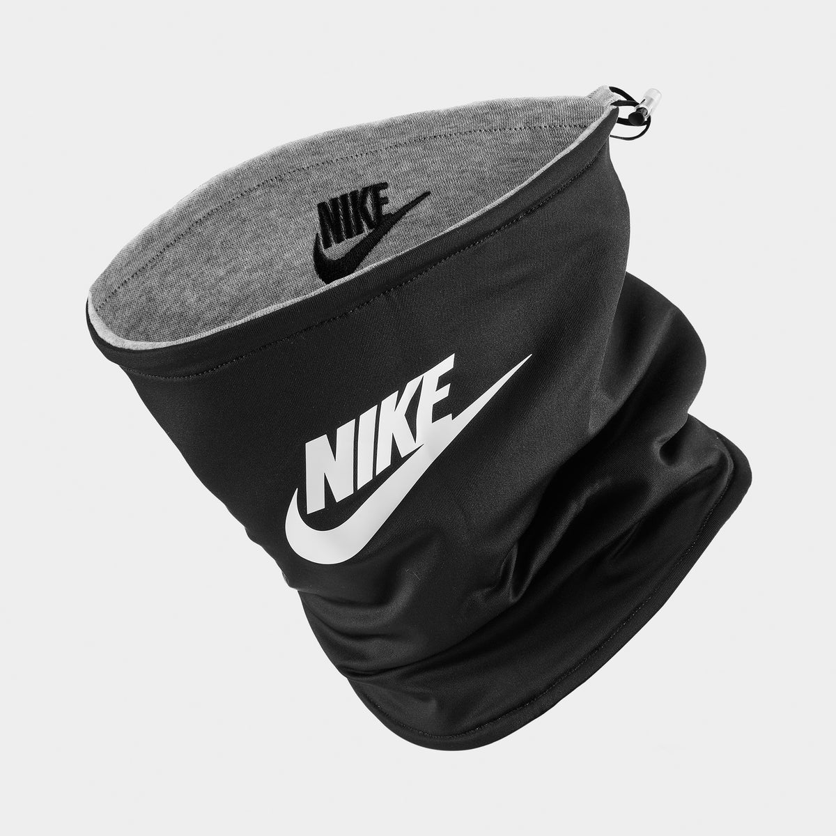 Nike Reversible Club Fleece Neckwarmer Dark Grey Heather / Black Whi