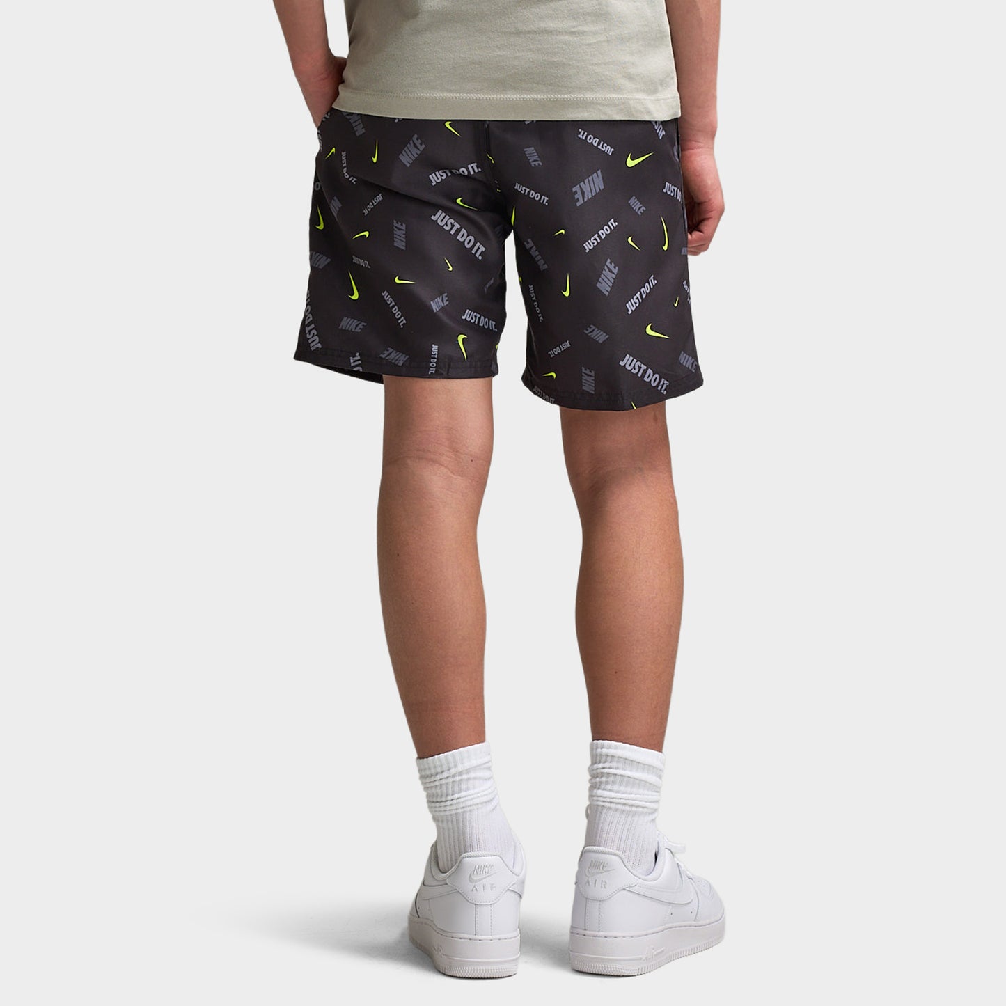 Nike Junior Short de bain AOP Noir / Volt