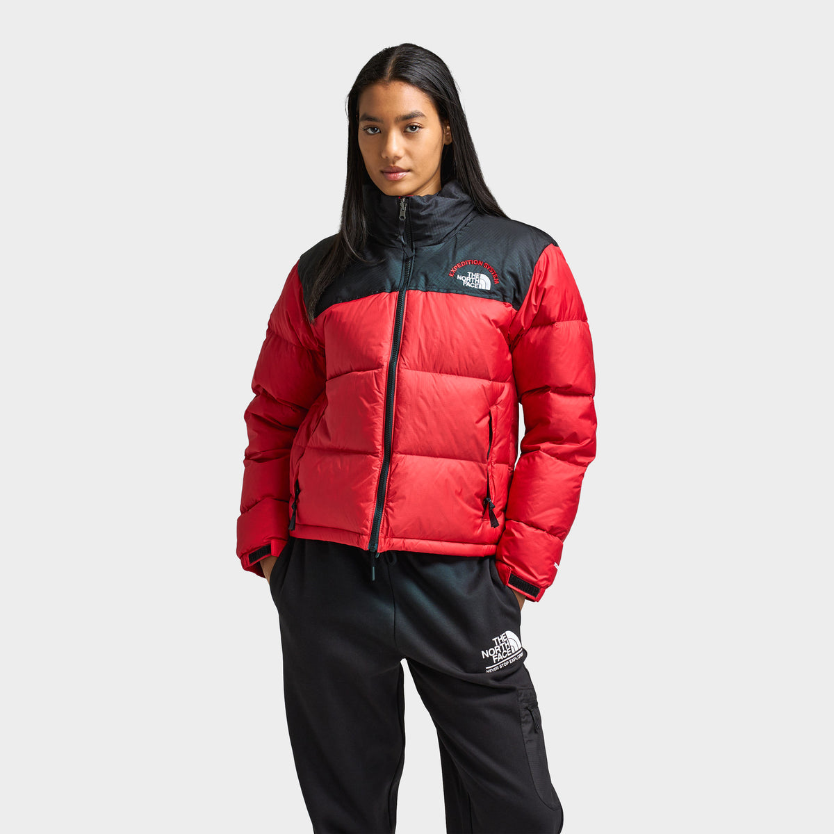 Nuptse red on sale