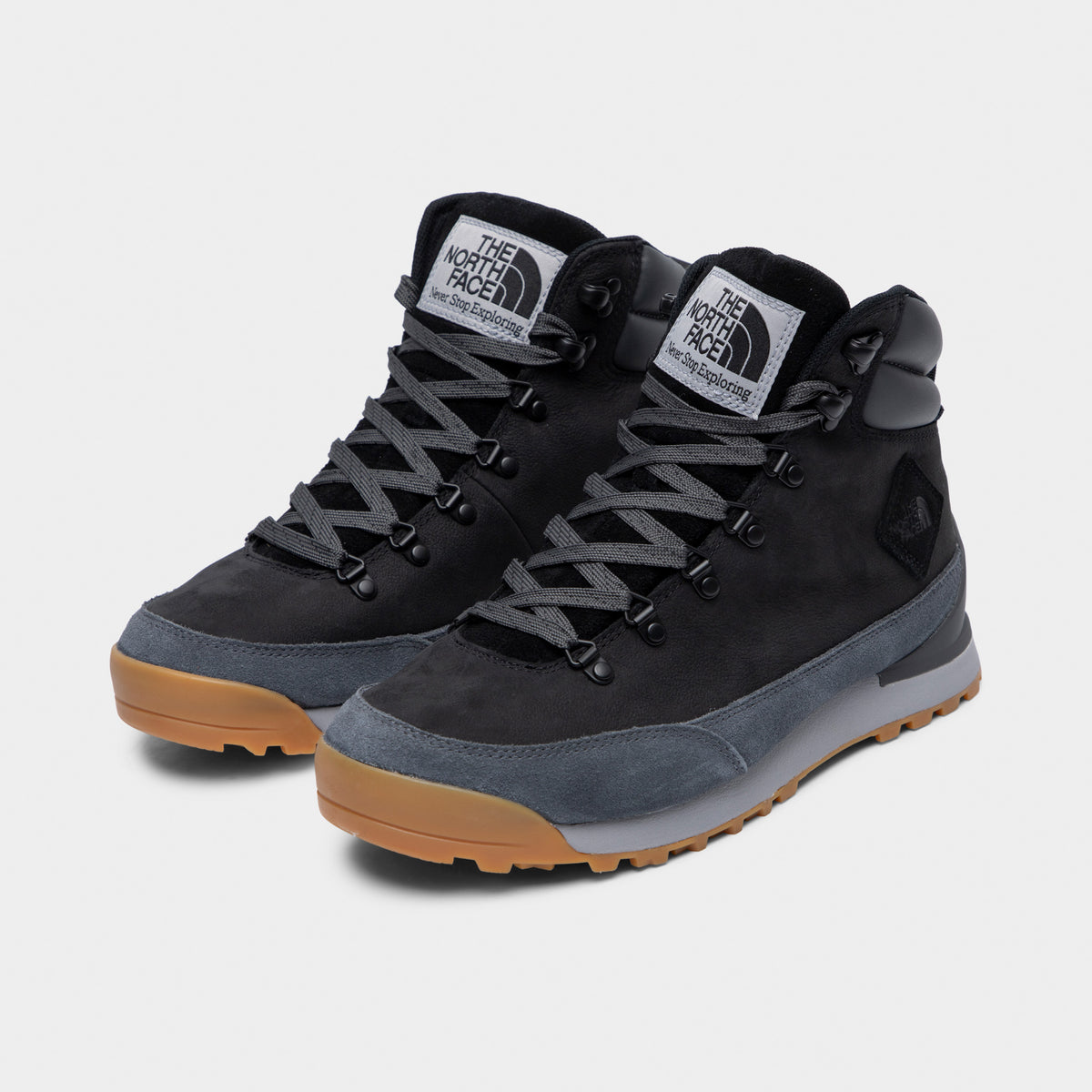 The North Face Back To Berkeley IV Leather Waterproof Boot TNF Black Asphalt Grey