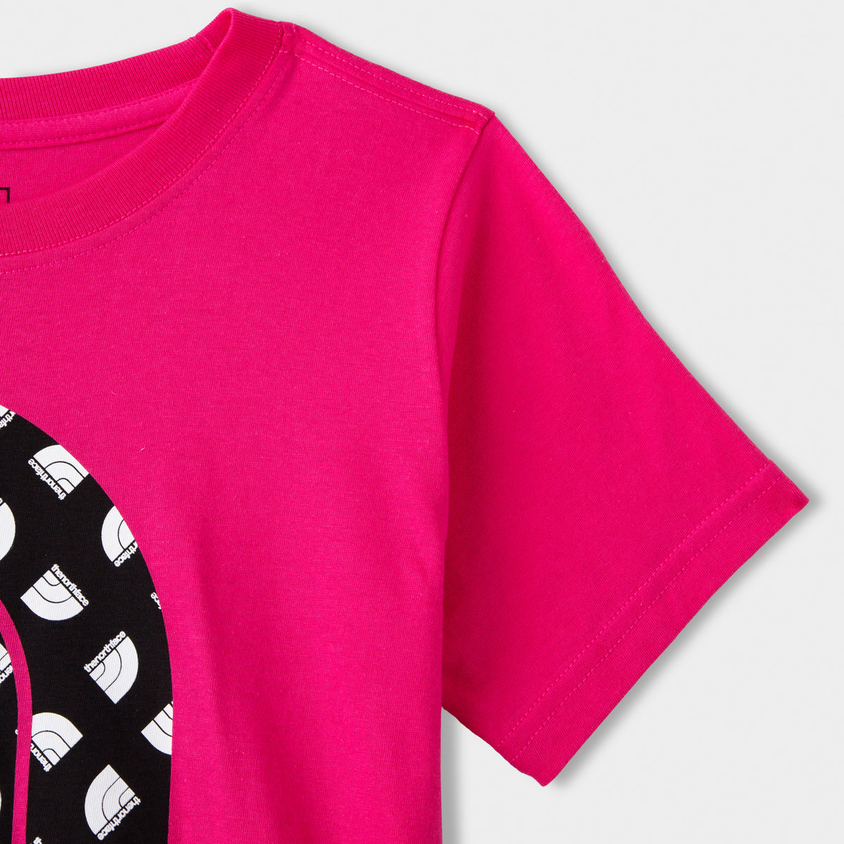 Pink north top face t shirt