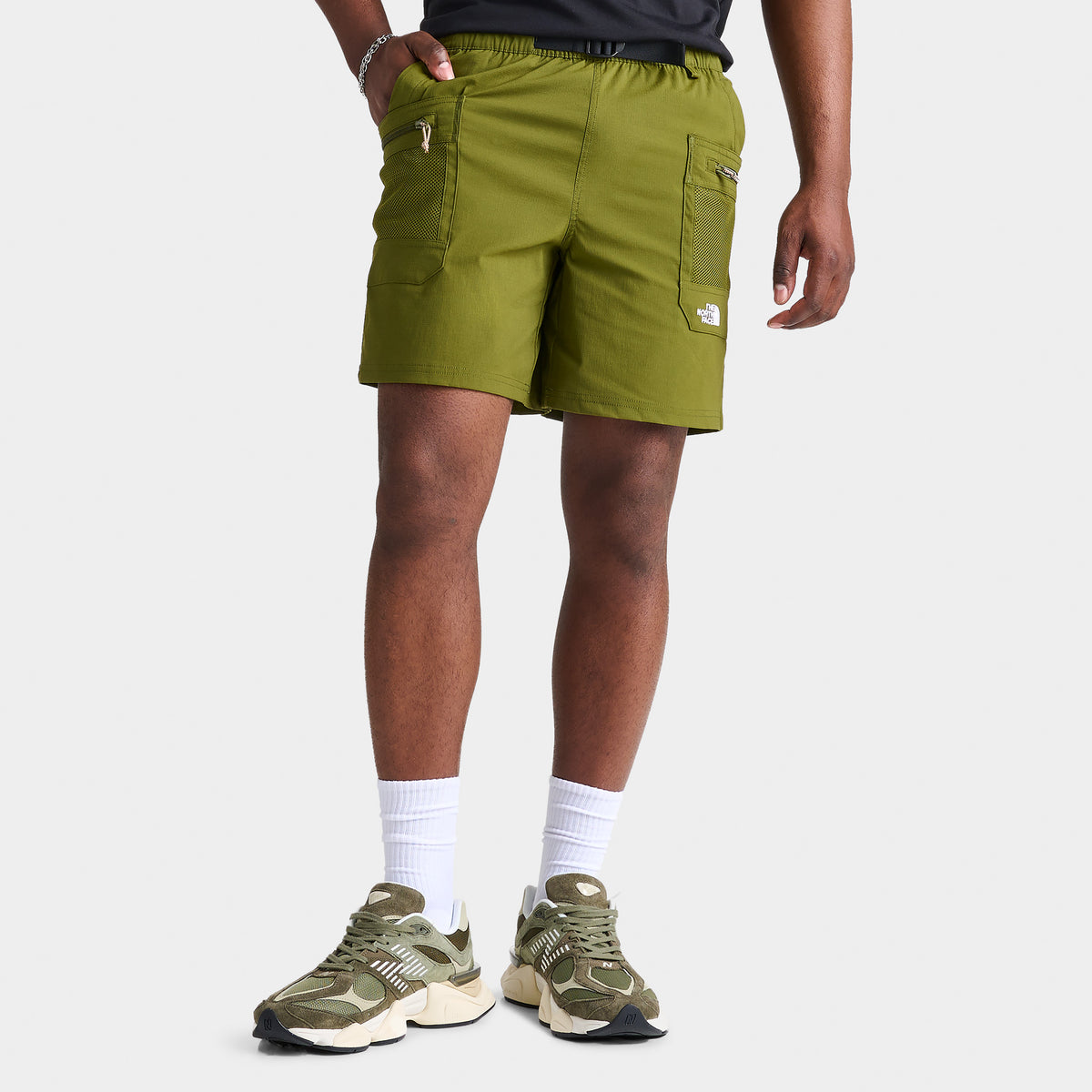 The North Face Class V Pathfinder Belted Shorts / Forest Olive