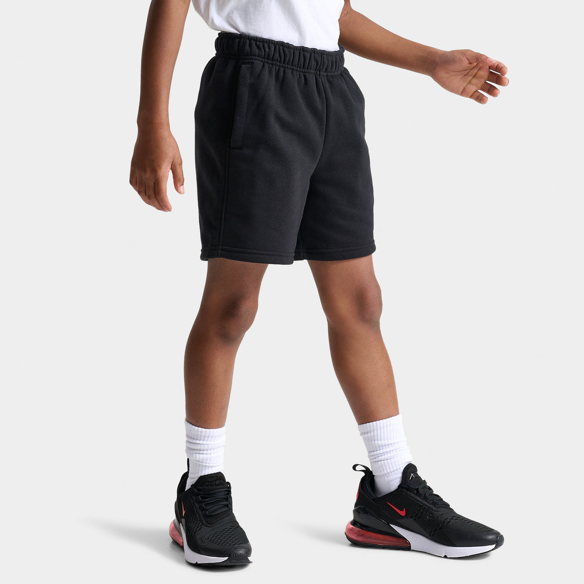 The North Face Junior Boys Camp Fleece Shorts TNF Black