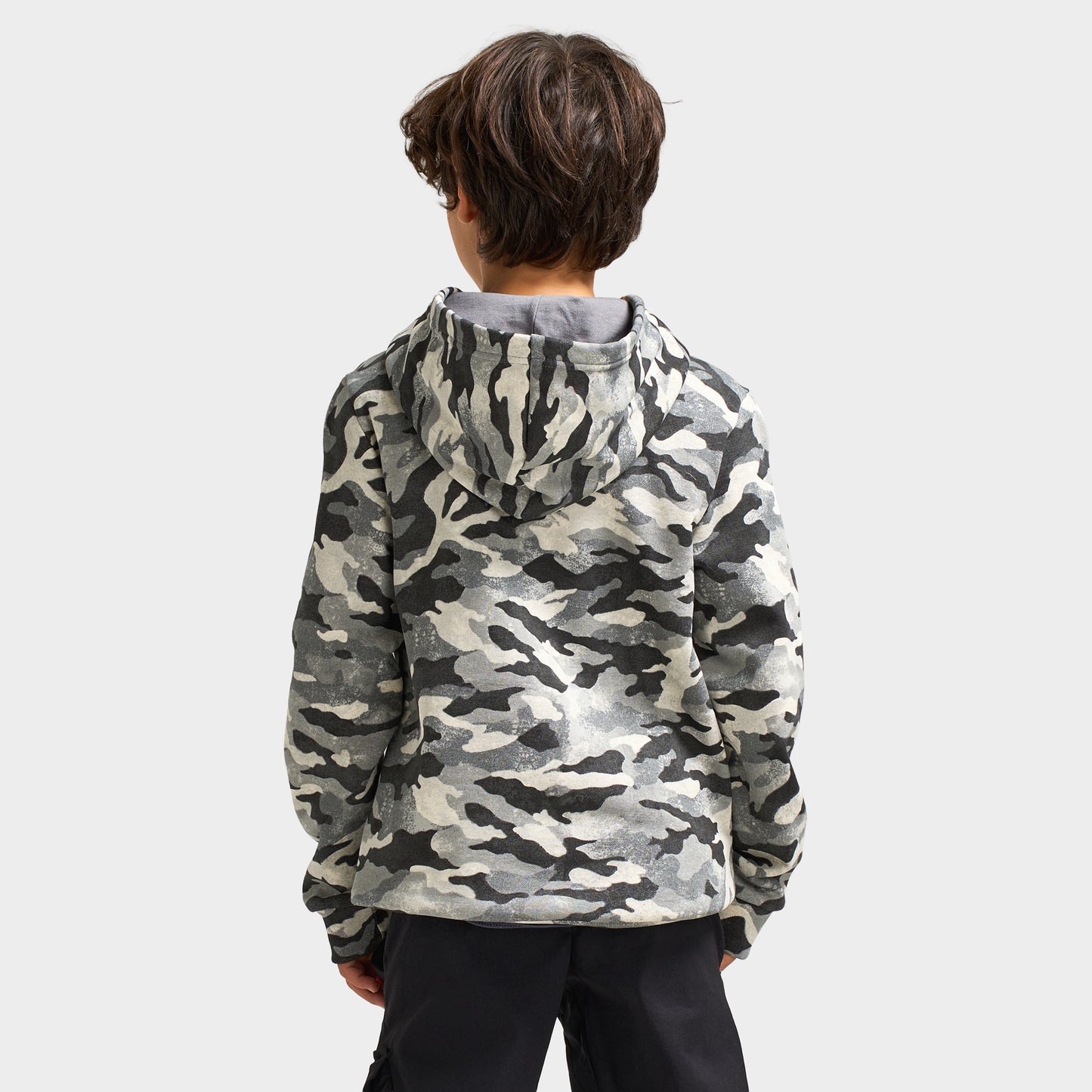 The North Face Juniors' Teen Evolution Pullover Hoodie / Smoked Pearl Camo