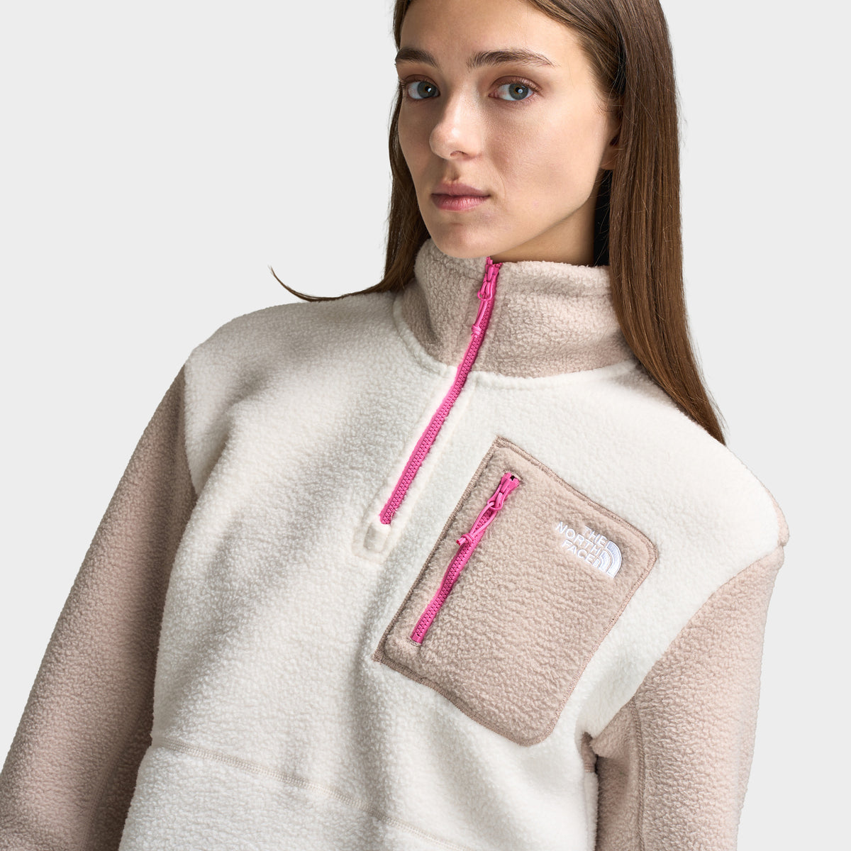 The North Face Femme Yumiori 1/4-Zip Dune Blanche / Taupe