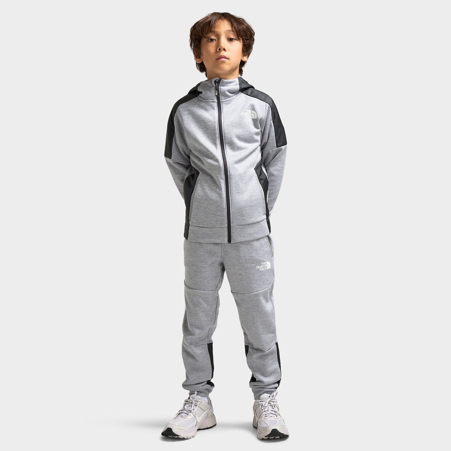 The North Face Juniors' Mittelllegi Fleece Joggers / Heather Grey